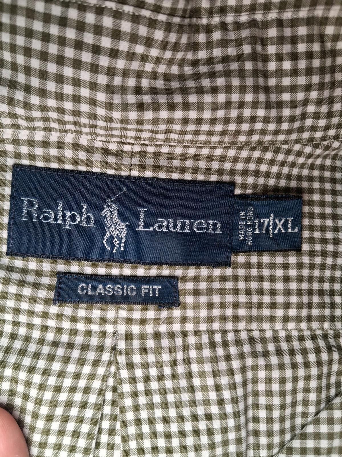 Polo Ralph Lauren VINTAGE Polo Ralph Lauren Shirt XL Gray Cotton Gingham Check Size US XL / EU 56 / 4 - 2 Thumbnail
