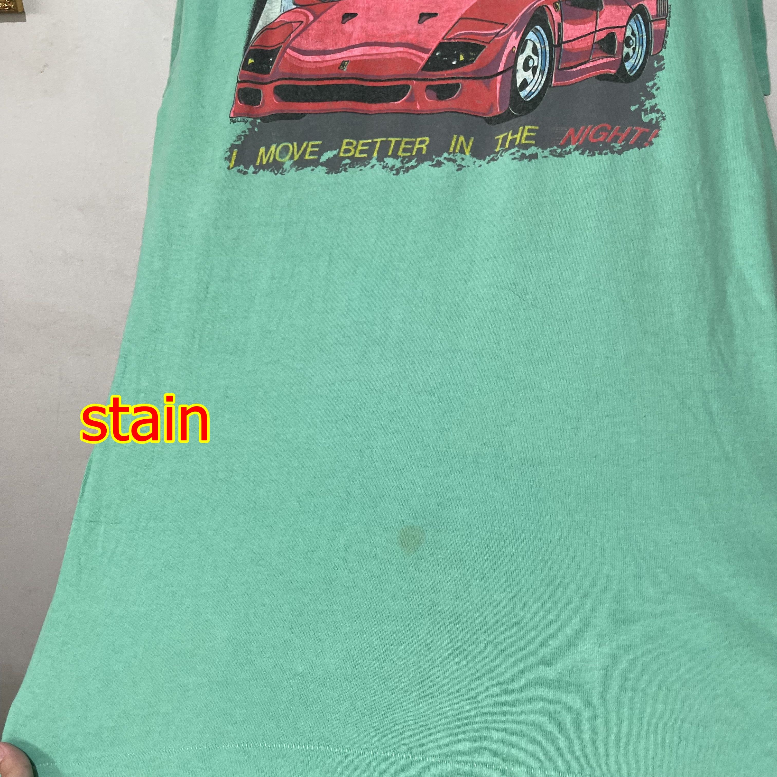 Vintage Vintage 90s Cartoon Cat Supercar T-Shirt Size US L / EU 52-54 / 3 - 8 Thumbnail