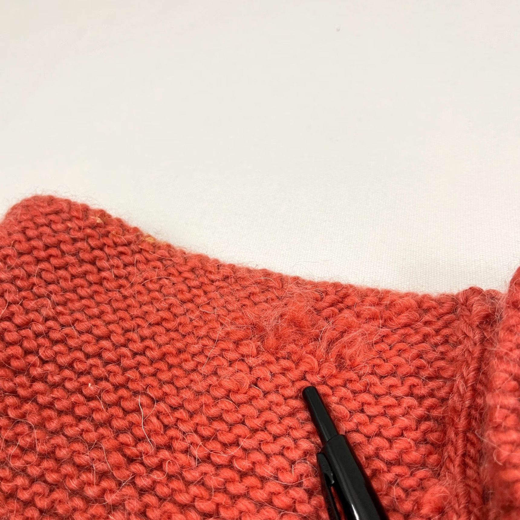 Vintage Fisherman Out of Ireland Sweater Womens M Orange Knit Virgin Wool Mohair Wool Blend Mock Funnel Long Sleeve Pullover Solid Size M / US 6-8 / IT 42-44 - 8 Thumbnail