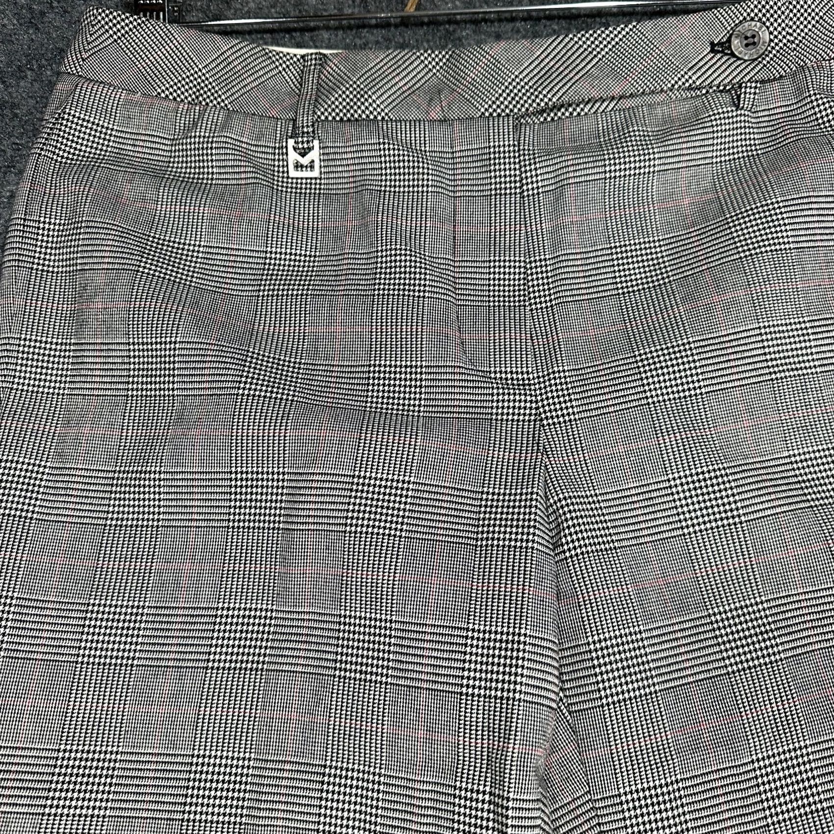 Michael Kors Michael Kors Pants Womens 6 Gray Plaid Bootcut Zip Fly Back Pocket Dress Pants Jeans Trousers Women MasterBrand MK Size 28" / US 6 / IT 42 - 4 Thumbnail