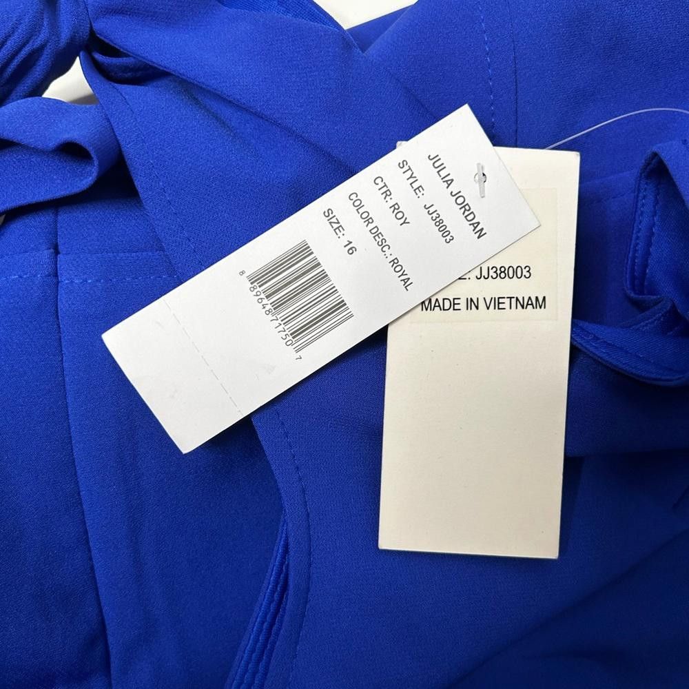 Designer Julia Jordan l NWT Tie Ruffle Hem Dress Size 16 Size XXL / US 16-18 / IT 52-54 - 8 Thumbnail