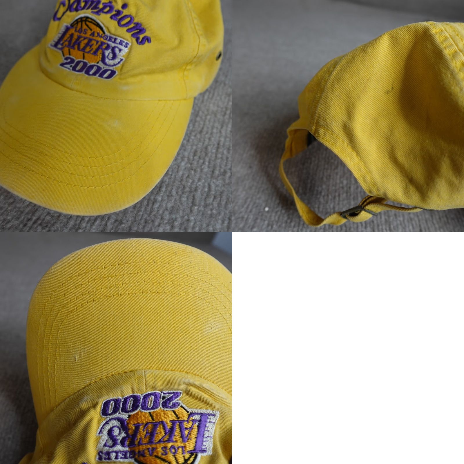 Champion VINTAGE Lakers Hat Yellow Dadhat Straback? Size ONE SIZE - 8 Thumbnail