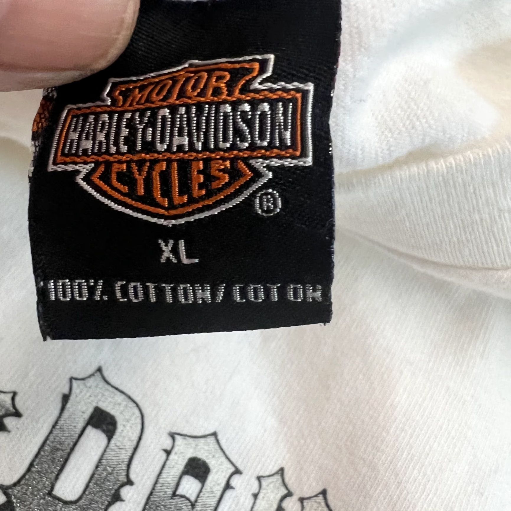 Harley Davidson Harley-Davidson T-Shirt Harley Davidson Motorcycle White 2003 Mens XL Cotton Crew Neck Short Sleeve Graphic Print Size US XL / EU 56 / 4 - 6 Thumbnail