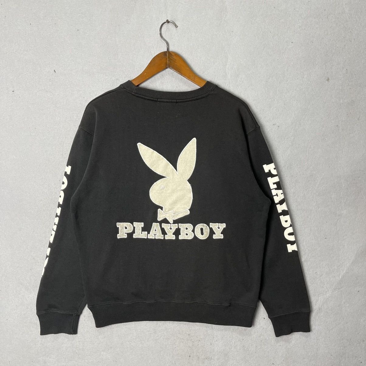 Playboy Vintage Playboy Sleeve Logo Crewneck Sweatshirt Size US M / EU 48-50 / 2 - 1 Thumbnail