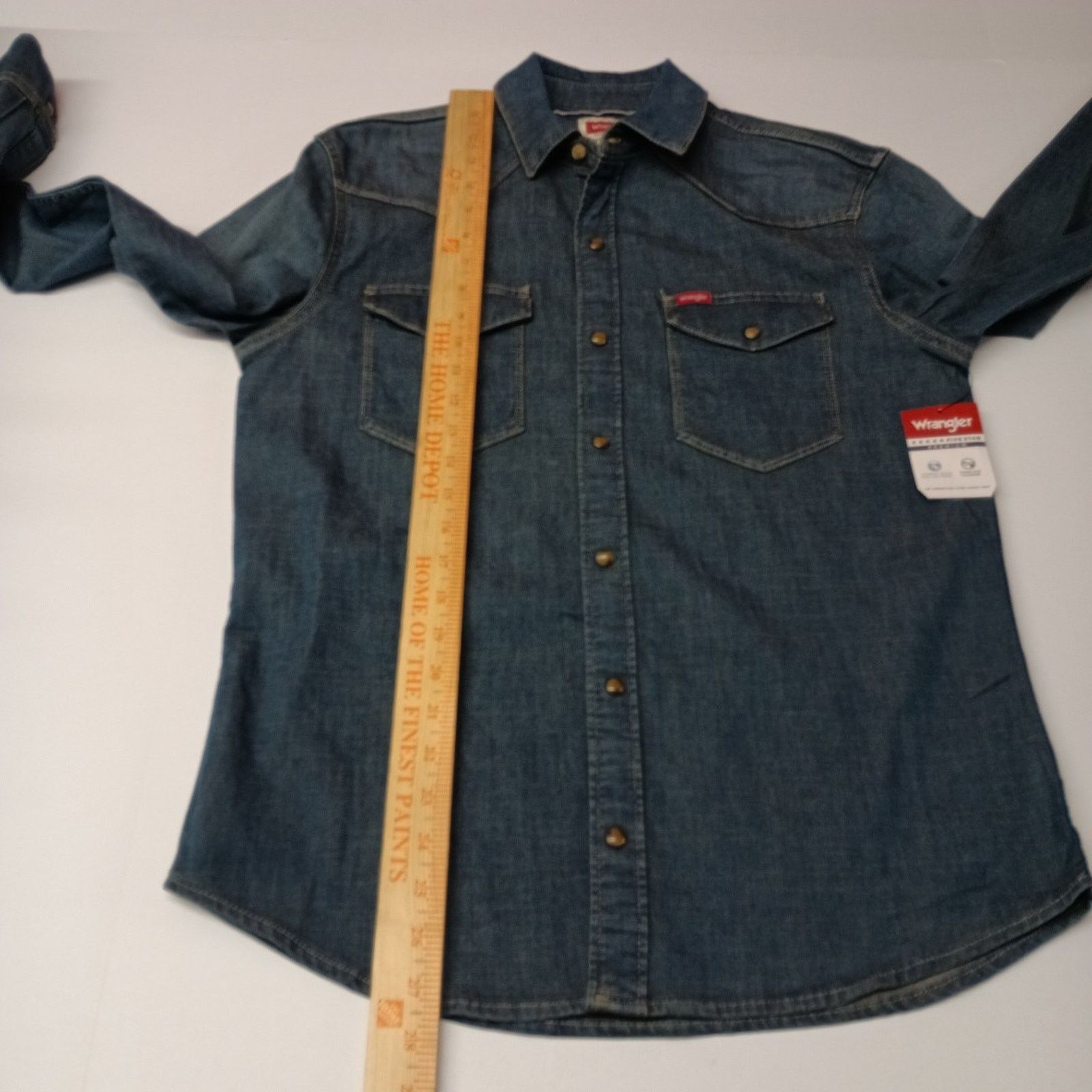 Wrangler Wrangler Cowboy Wash Snap Denim Shirt Mens Size S Small Blue Size US S / EU 44-46 / 1 - 6 Thumbnail