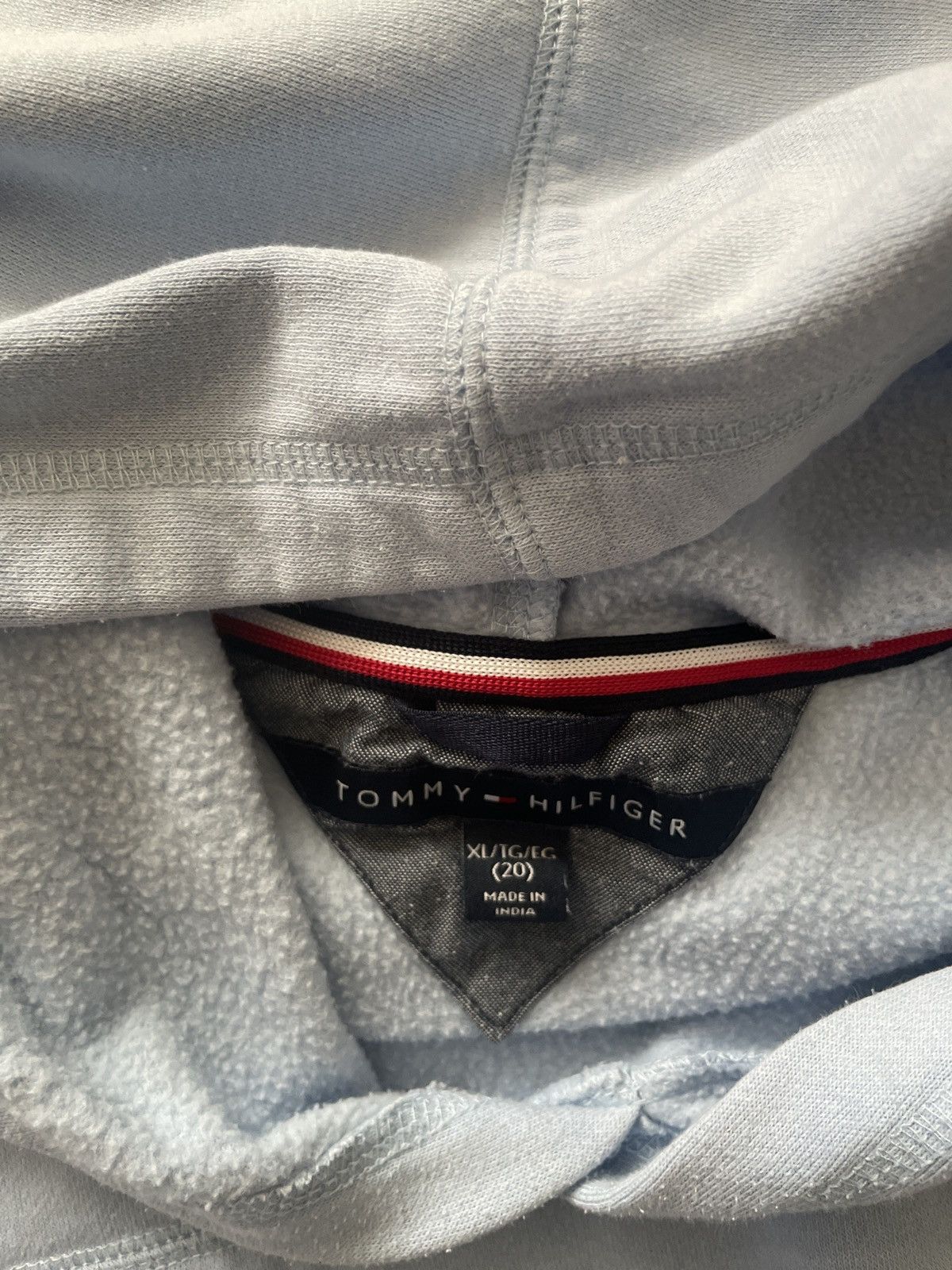 Tommy Hilfiger Sky Blue Tommy Hilfiger Hoodie Size US XXS / EU 40 - 5 Thumbnail