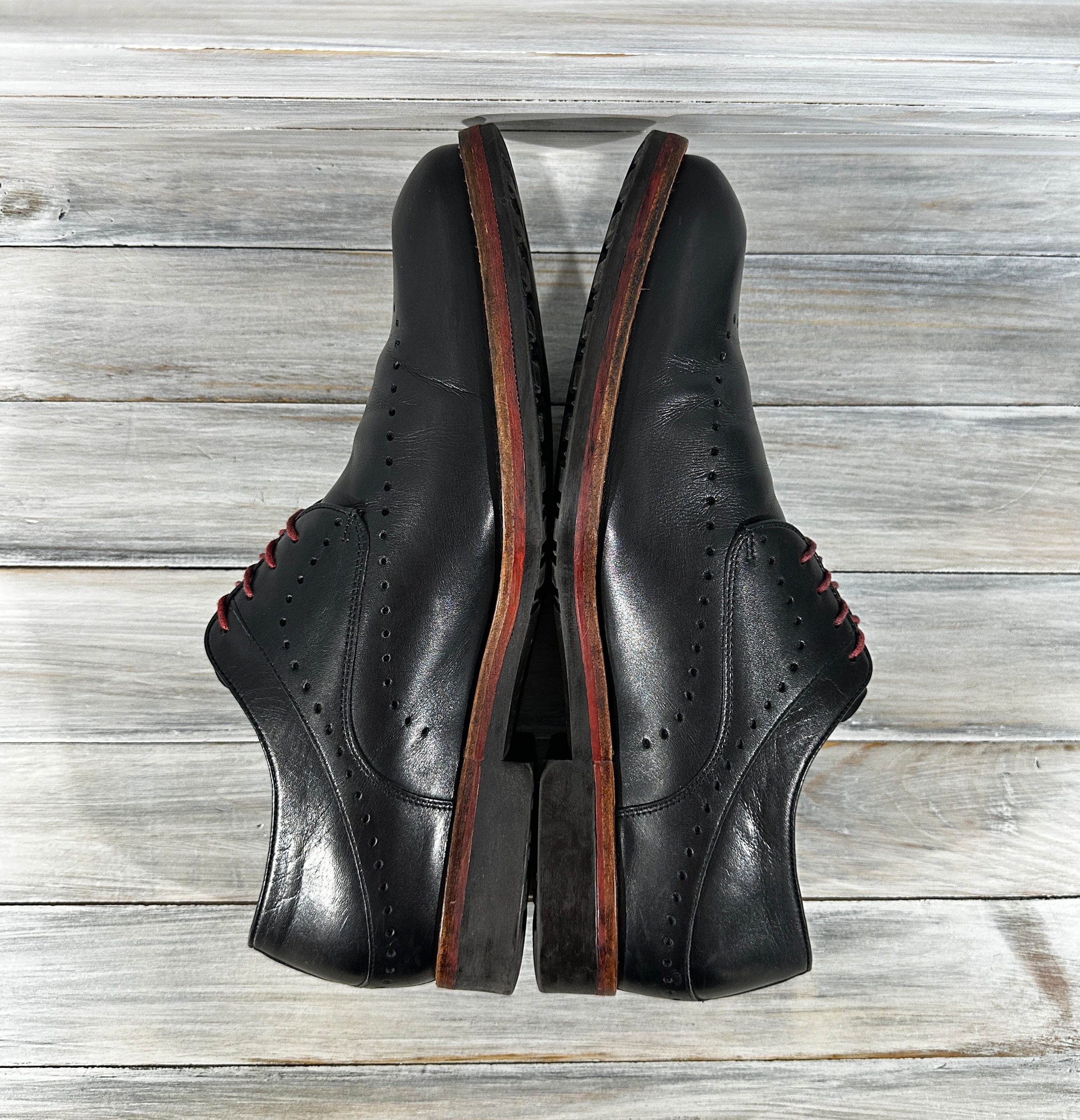 Leather GLJS Loopt Als Gegoten Leather Shoes Luxury Brand Italy Size US 9.5 / EU 42-43 - 7 Thumbnail