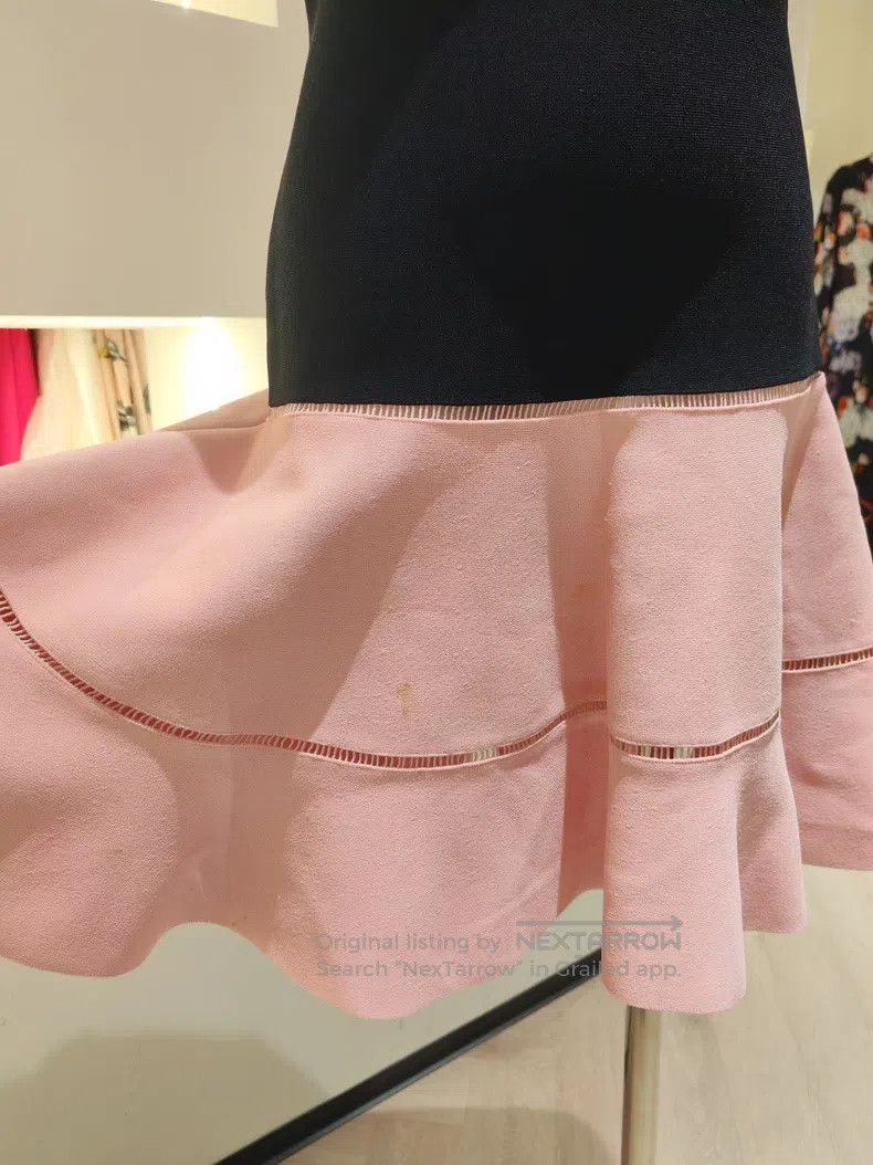 Alexander McQueen Alexander Mcqueen Pink-black stitched dress Size S / US 4 / IT 40 - 6 Thumbnail