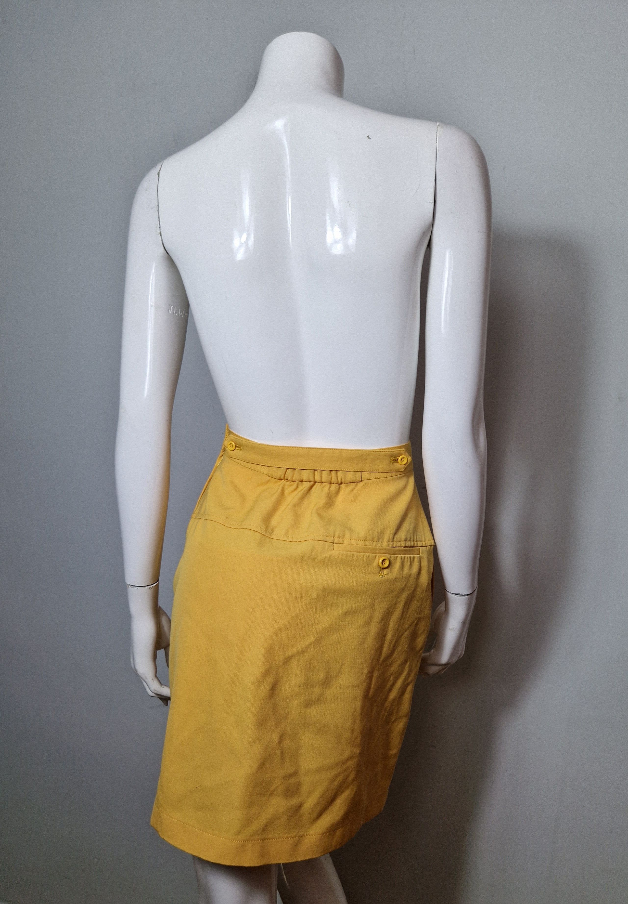 Dior Christian Dior vintage yellow mini tennis skirt Size 25" / US 0 / IT 36 - 5 Thumbnail