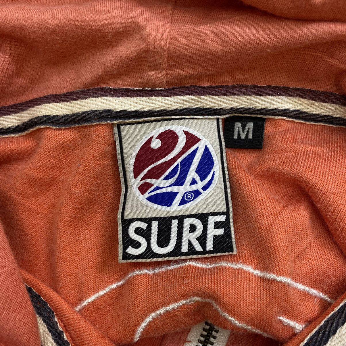 Japanese Brand 24KARATS SURF Japanese Brand Embroidered Logo Orange Hoodie Size US M / EU 48-50 / 2 - 6 Thumbnail