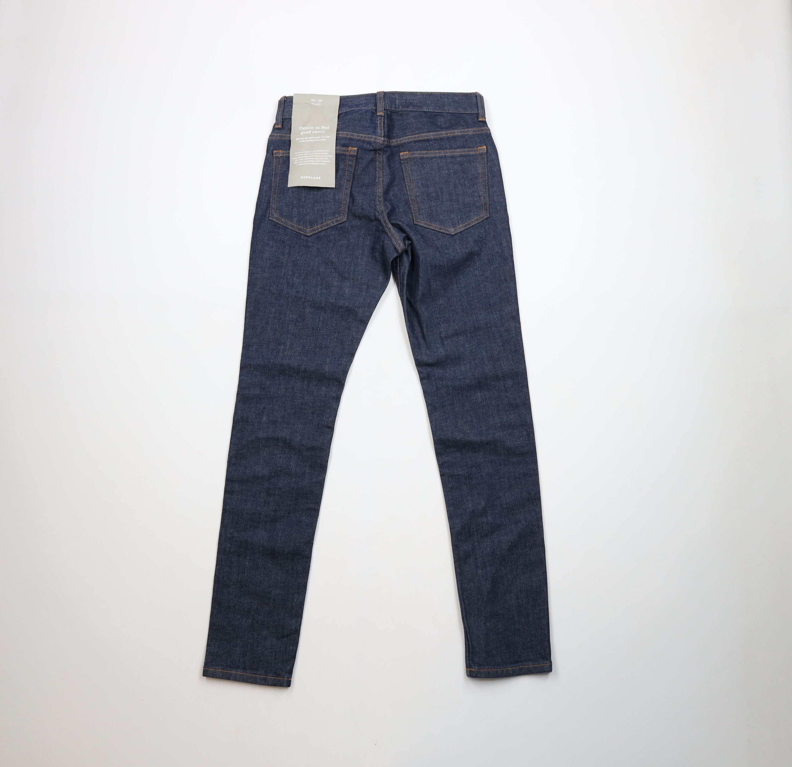 Everlane × Vintage New Everlane Skinny Fit Denim Jeans Indigo Blue Cotton Size US 28 / EU 44 - 9 Thumbnail