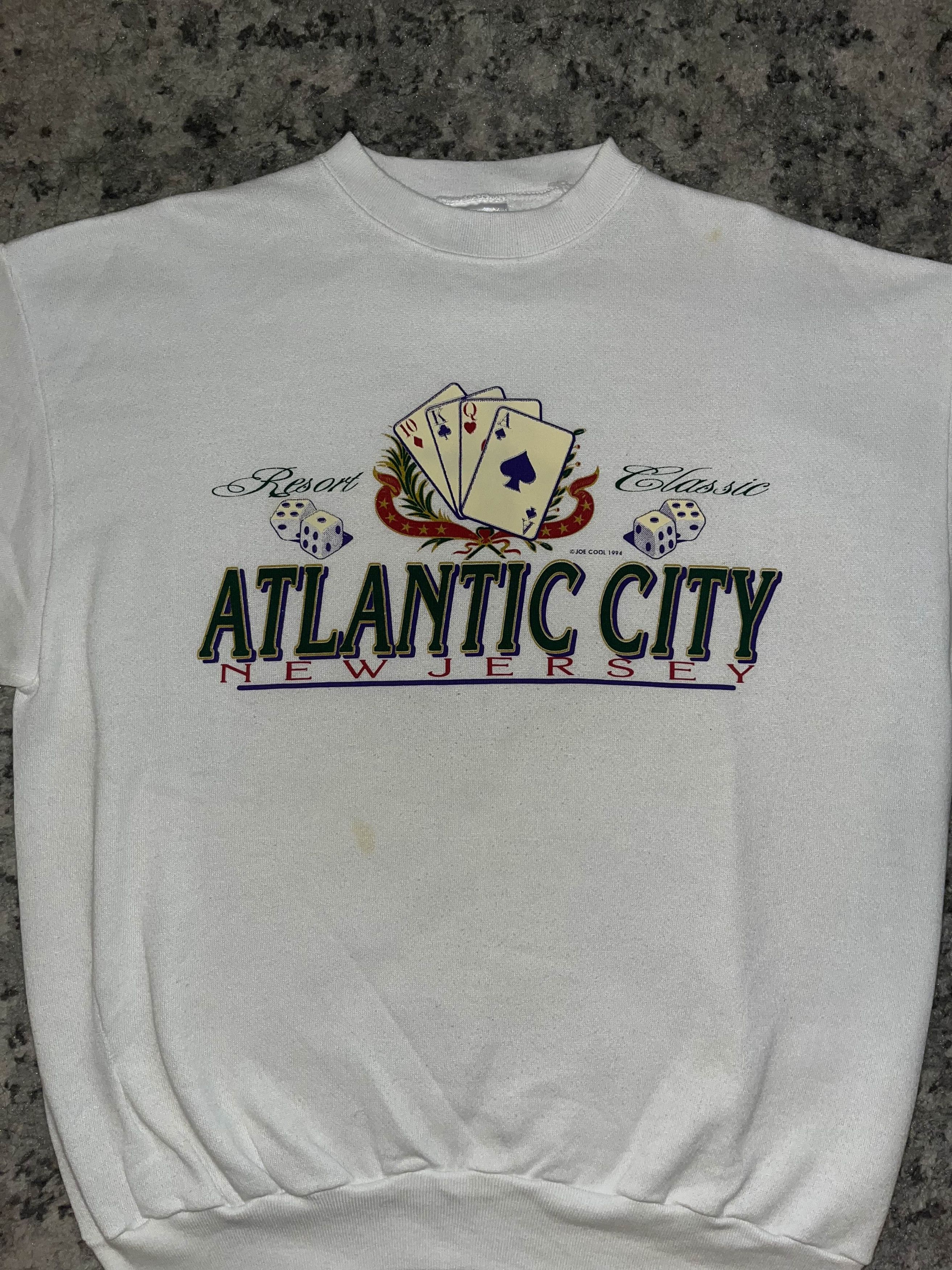 Vintage Vintage 90s Atlantic City Resort Sweatshirt Size US L / EU 52-54 / 3 - 2 Thumbnail