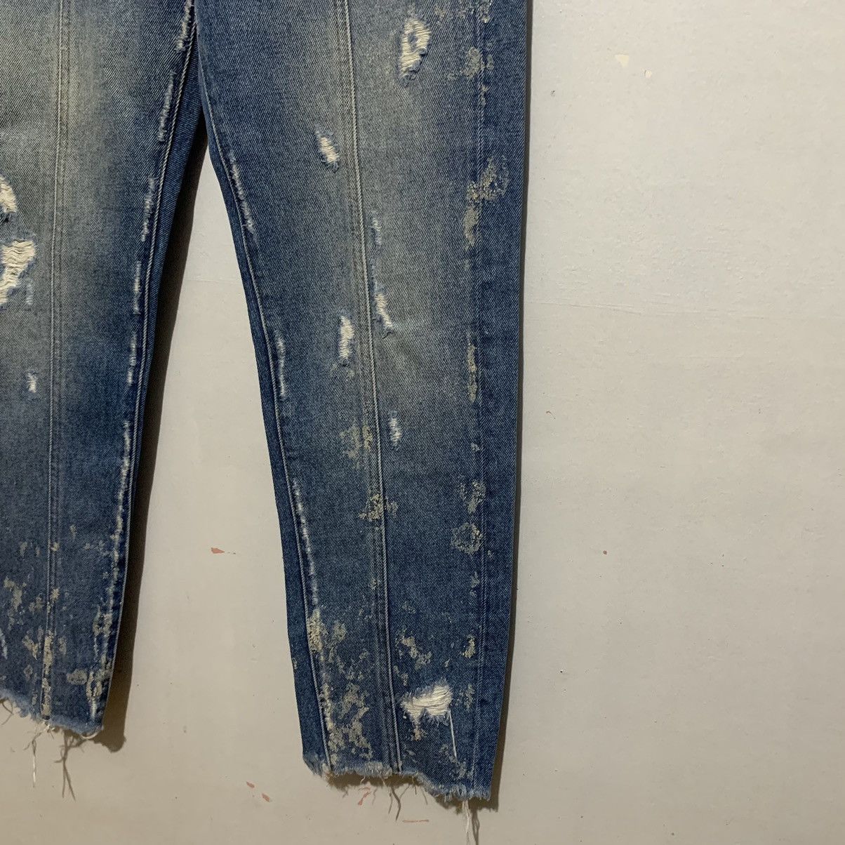 Off-White Off-White "Cropped Fit" OG Diagonal Stripe Denim Jeans Size US 30 / EU 46 - 8 Thumbnail