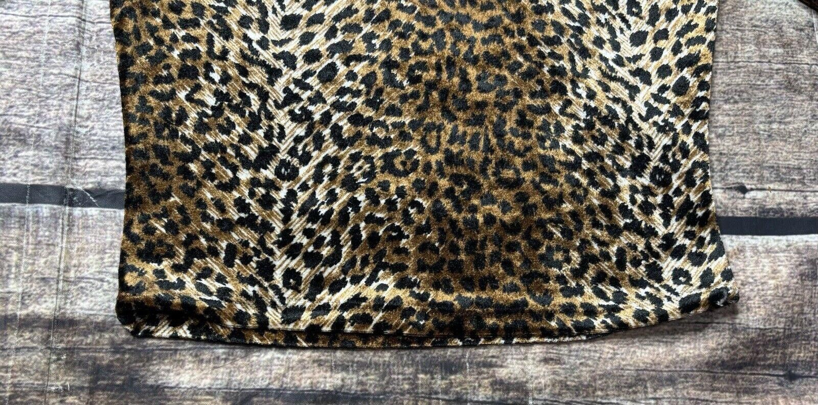 Other VTG Joule Top Women's Medium Leopard Velvet USA Made 90s Size M / US 6-8 / IT 42-44 - 5 Thumbnail