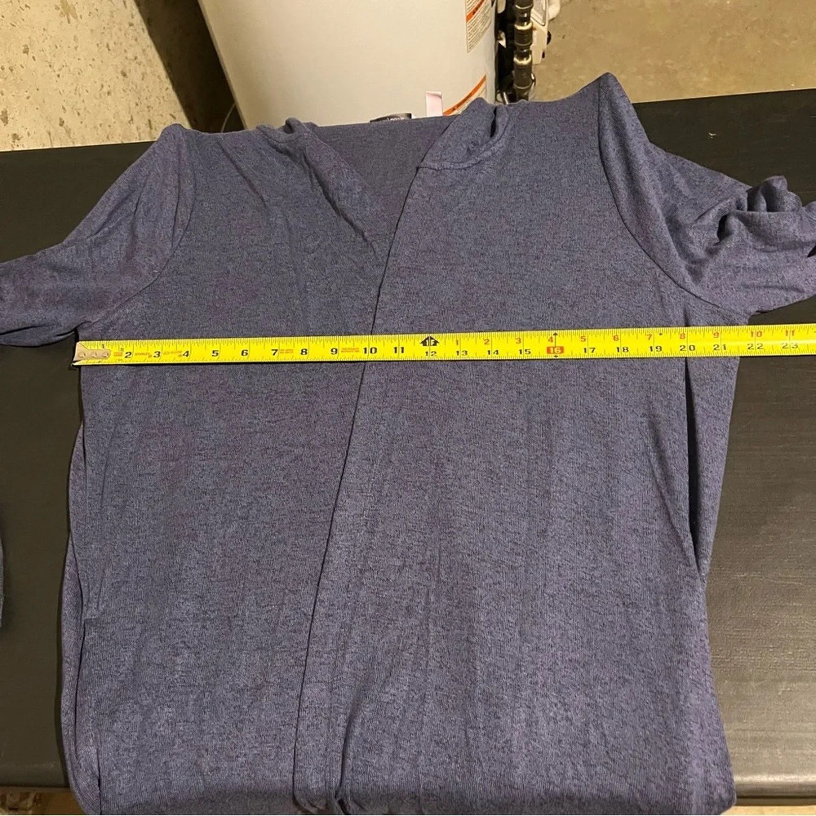 Other AnyBody All Seasons Duster Blue Knit Swim Cover Up with Hood Size M / US 6-8 / IT 42-44 - 6 Thumbnail
