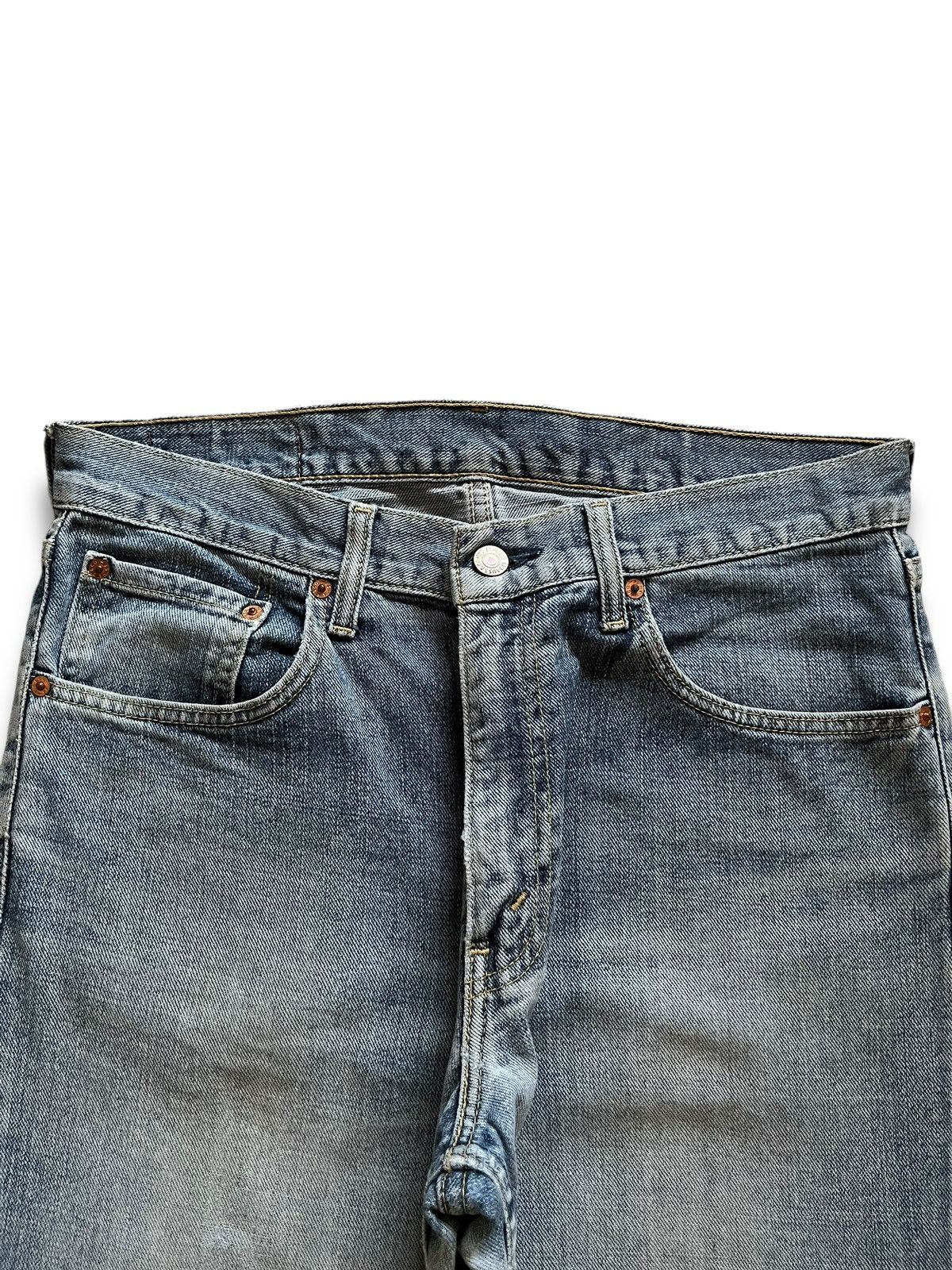Levi's × Levi's Vintage Clothing Vintage 90s Levis 533 Faded Wash Distressed Loose Jeans Size US 32 / EU 48 - 4 Thumbnail
