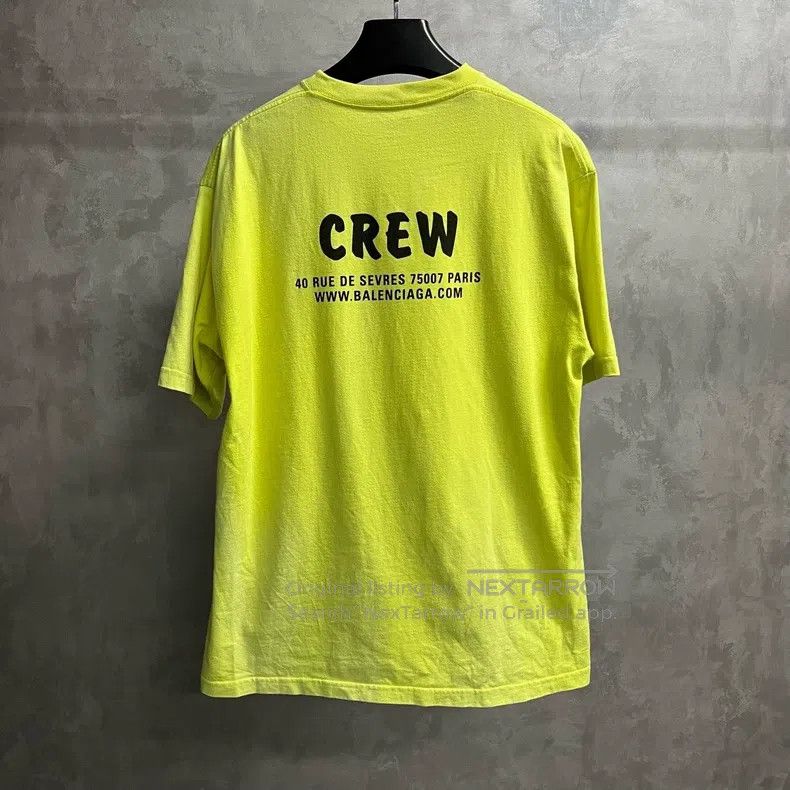 Balenciaga Balenciaga Fluorescent green logo letter print short-sleev Size US S / EU 44-46 / 1 - 2 Thumbnail
