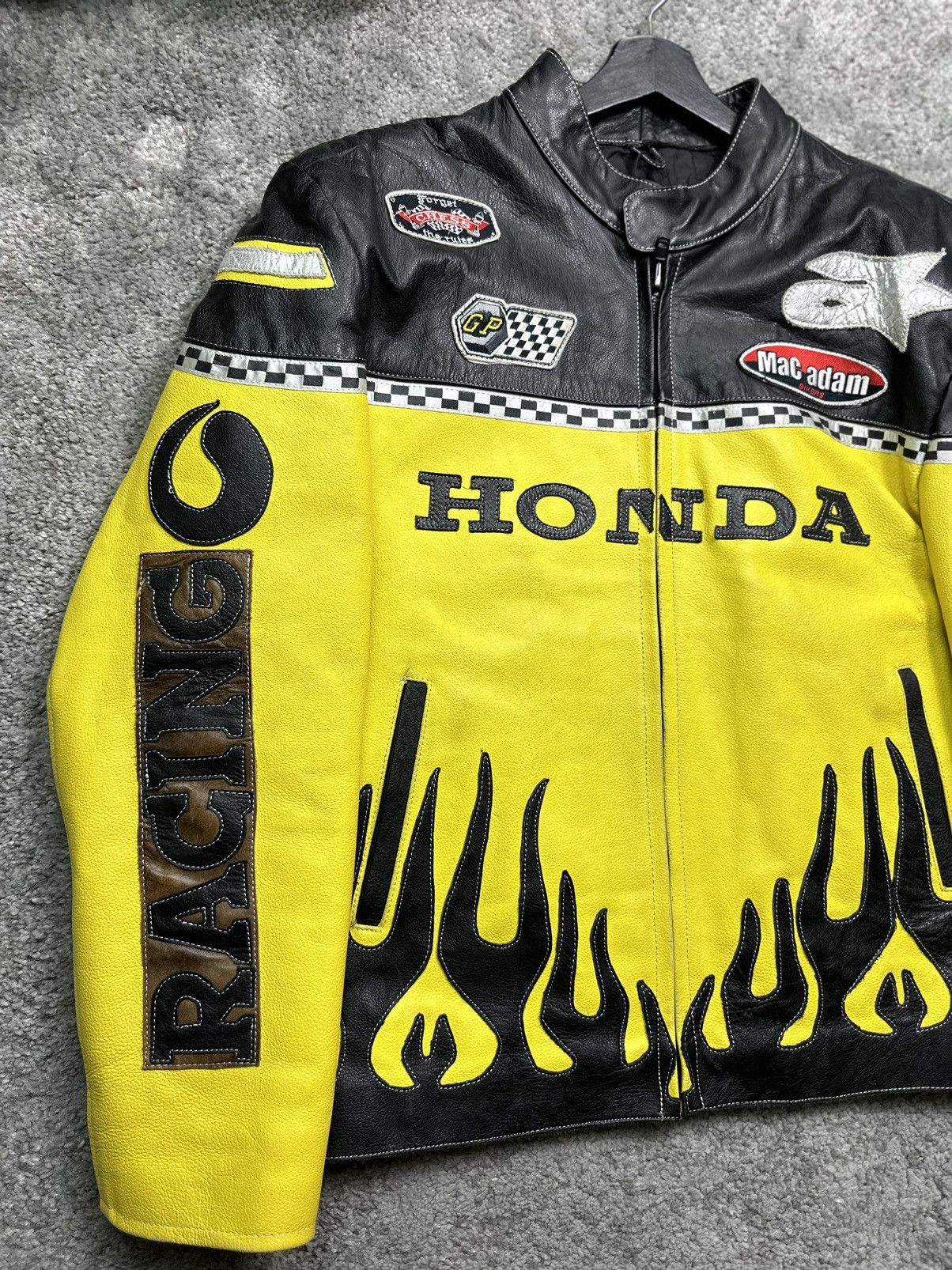 Honda × Vintage Vintage Honda Leather Jacket Size US L / EU 52-54 / 3 - 2 Thumbnail