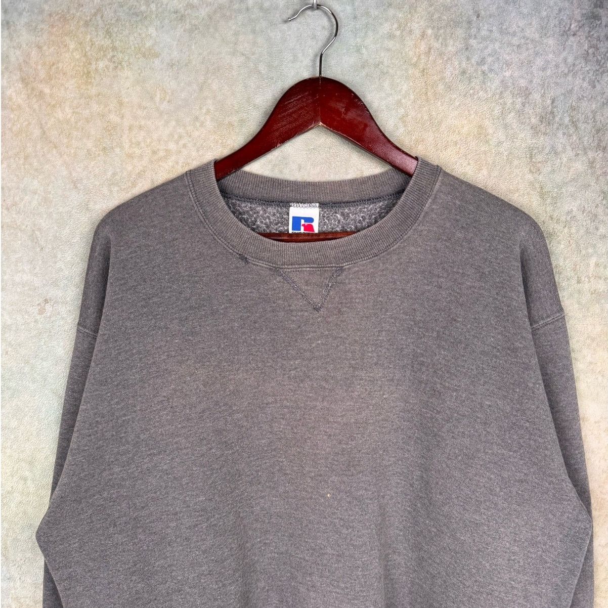 Russell Athletic × Vintage VTG 90s Russell Athletic Crewneck Sweatshirt L Gray USA Made Size US L / EU 52-54 / 3 - 4 Thumbnail