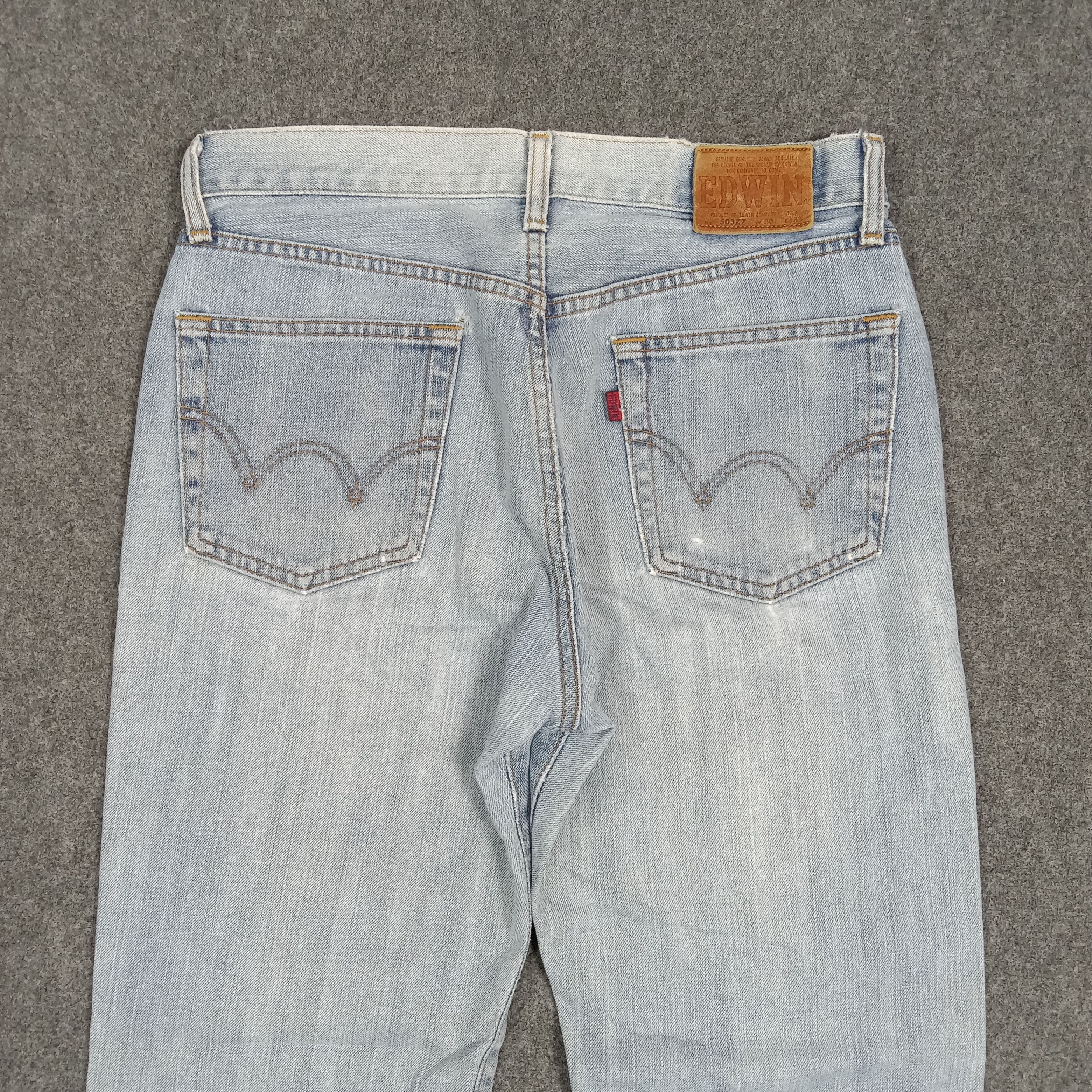 Edwin Edwin 503 Distressed Style Denim C272N24 Size US 29 - 8 Thumbnail