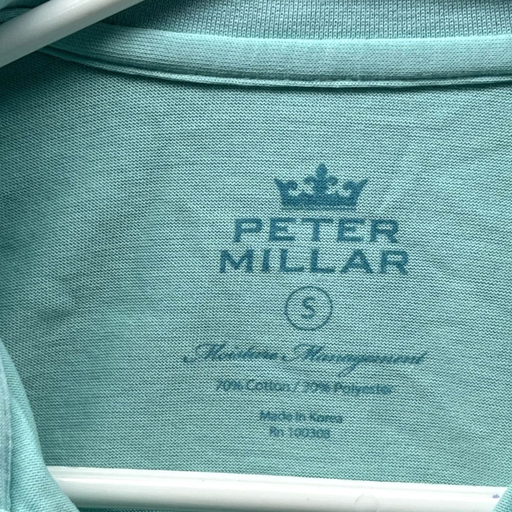 Peter Millar Peter Millar Polo Shirt Womens Small Blue Solid Moisture Wicking Golf Top Shirt Size S / US 4 / IT 40 - 3 Thumbnail
