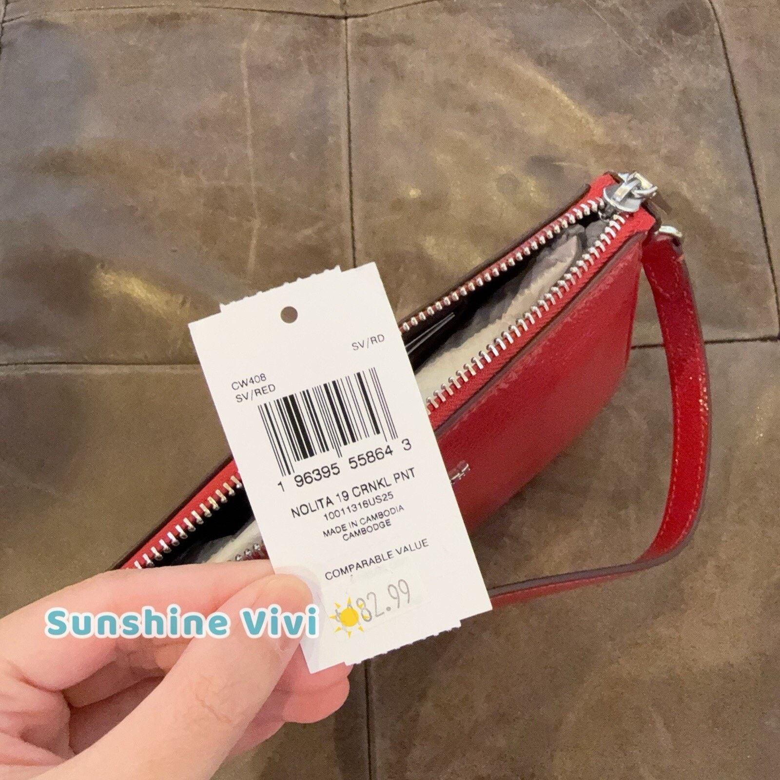 Coach NWT Coach CW408 Nolita 19 Silver /RED Size ONE SIZE - 4 Thumbnail