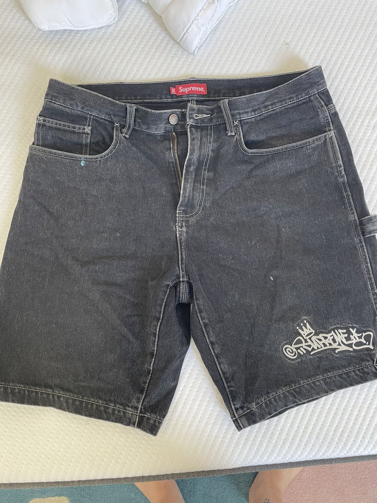 Supreme Supreme Denim Gonz Constrast Stitch Shorts Painter