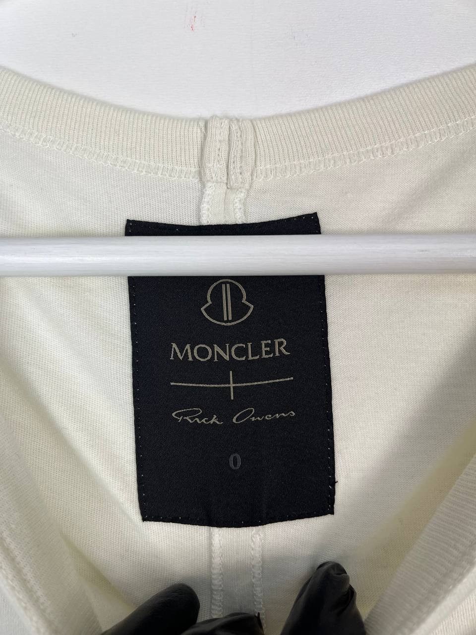 Moncler Rick Owens Moncler Crewneck Short Sleeve T-Shirt Milk L Size US L / EU 52-54 / 3 - 4 Thumbnail