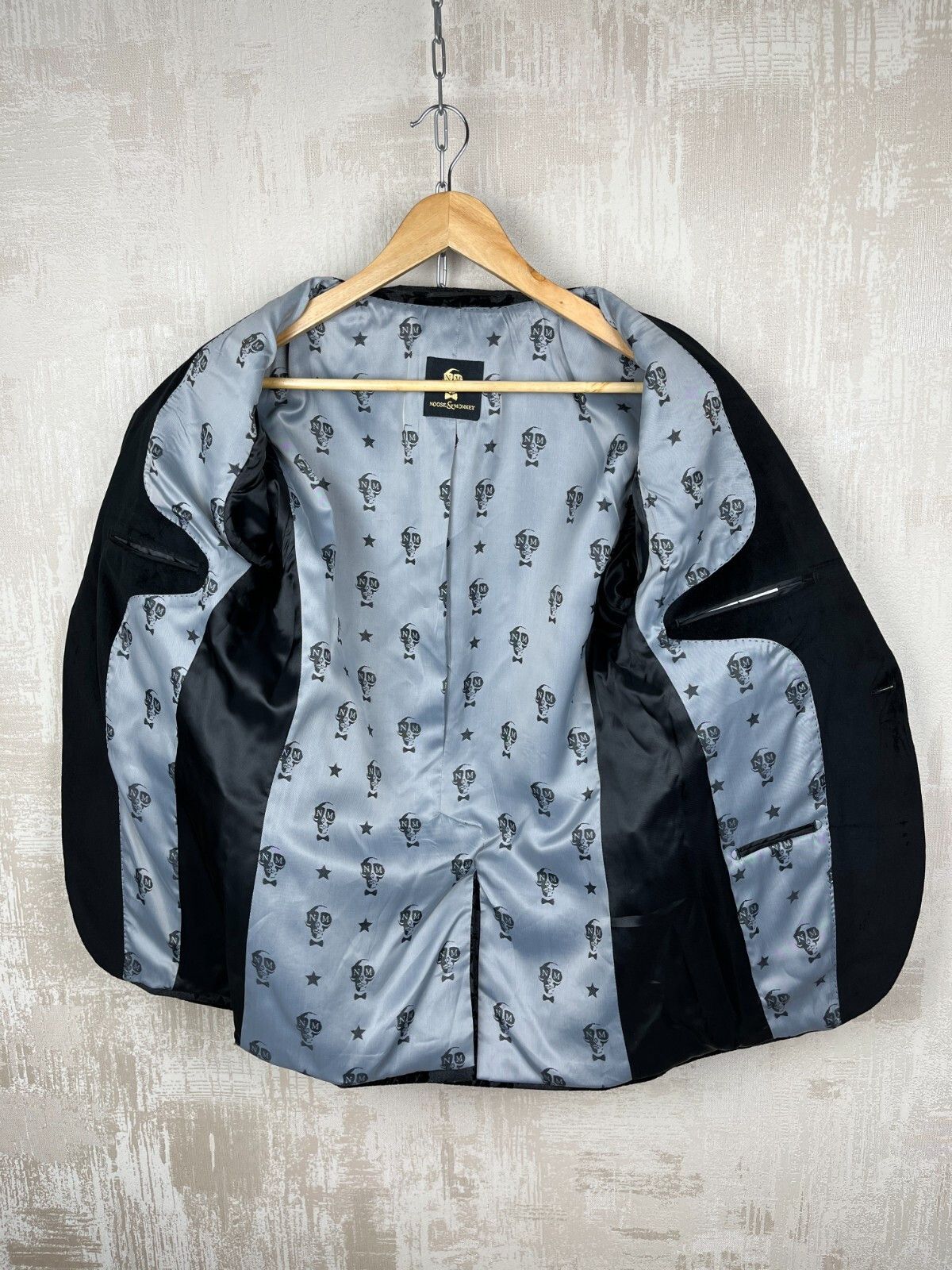 Noose & Monkey Noose & Monkey Paprika Jacket Floral Black Velvet Blazer Size US M / EU 48-50 / 2 - 7 Thumbnail
