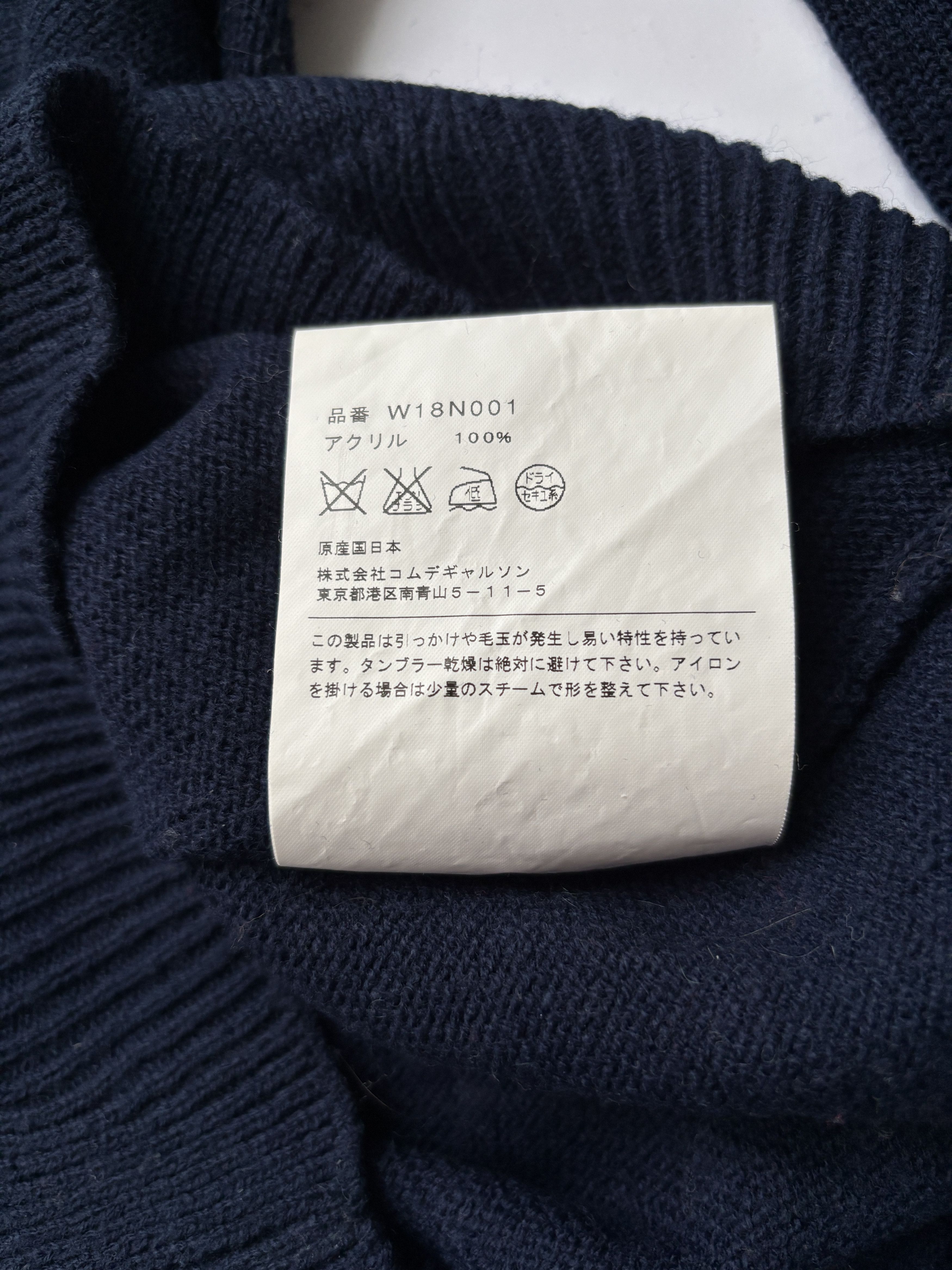 Comme des Garcons ⚡️QUICK SALE⚡️ Comme des Garcons Navy V-Neck Sweater Size US S / EU 44-46 / 1 - 5 Thumbnail