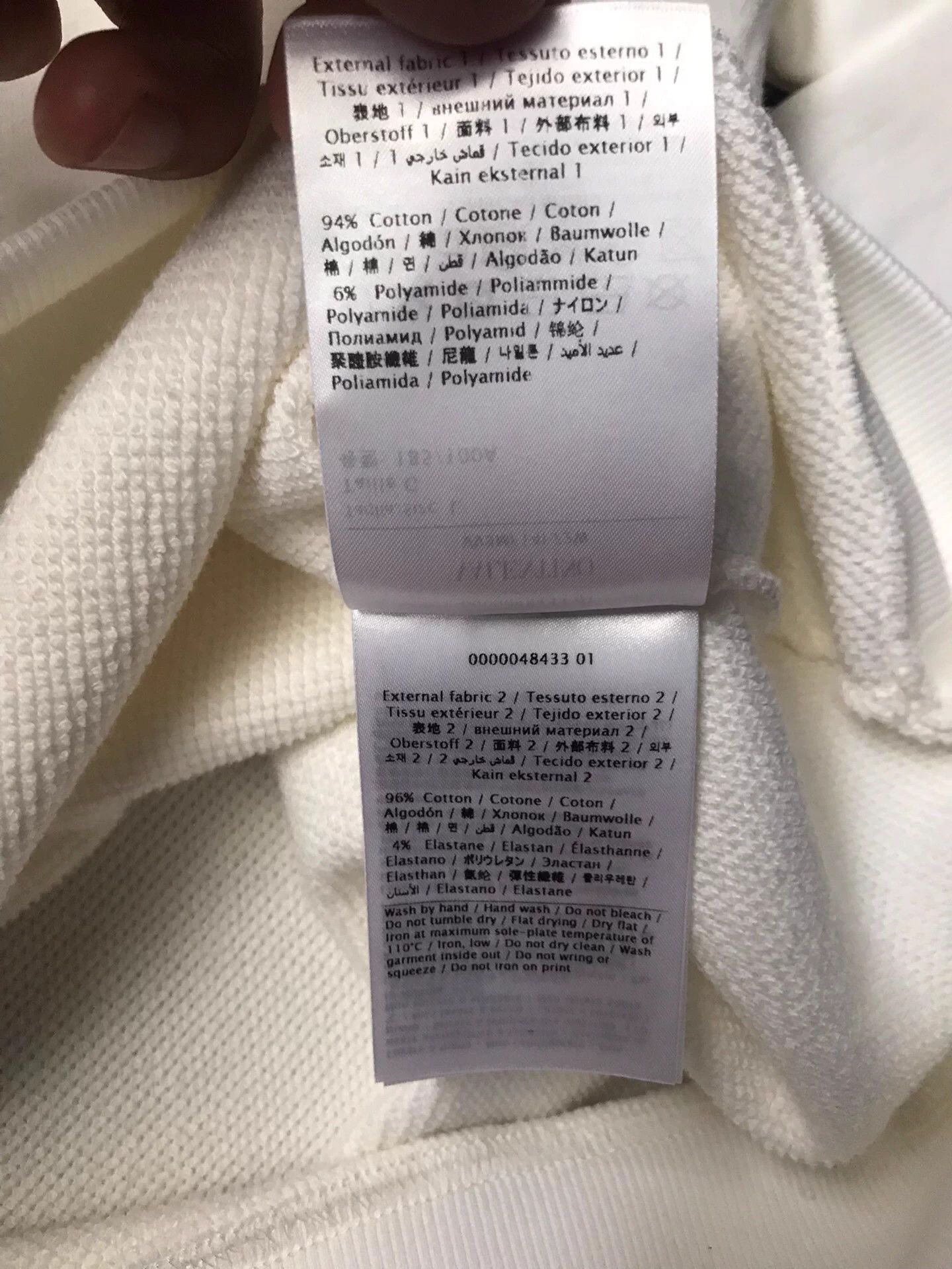 Valentino Valentino Color Letter Cream Hoodie Unisex L Size US L / EU 52-54 / 3 - 6 Thumbnail