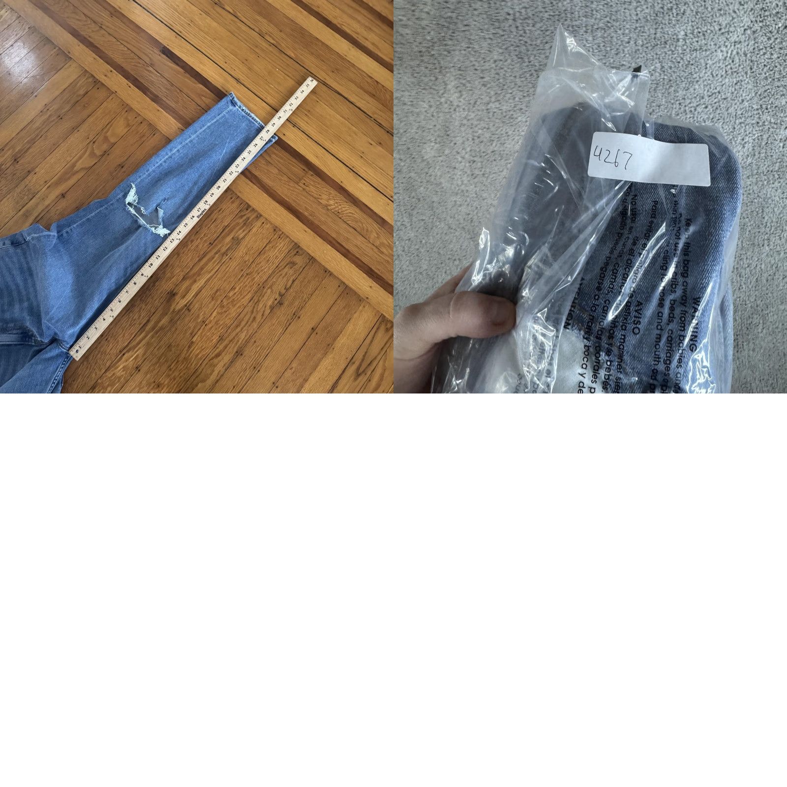 Abercrombie & Fitch Abercrombie & Fitch Jeans Womens 30 Slim Straight Ultra High Rise Curve Love Denim Blue 5-Pocket Distressed Stretch Womens Jeans Size 30" / US 8 / IT 44 - 10 Thumbnail