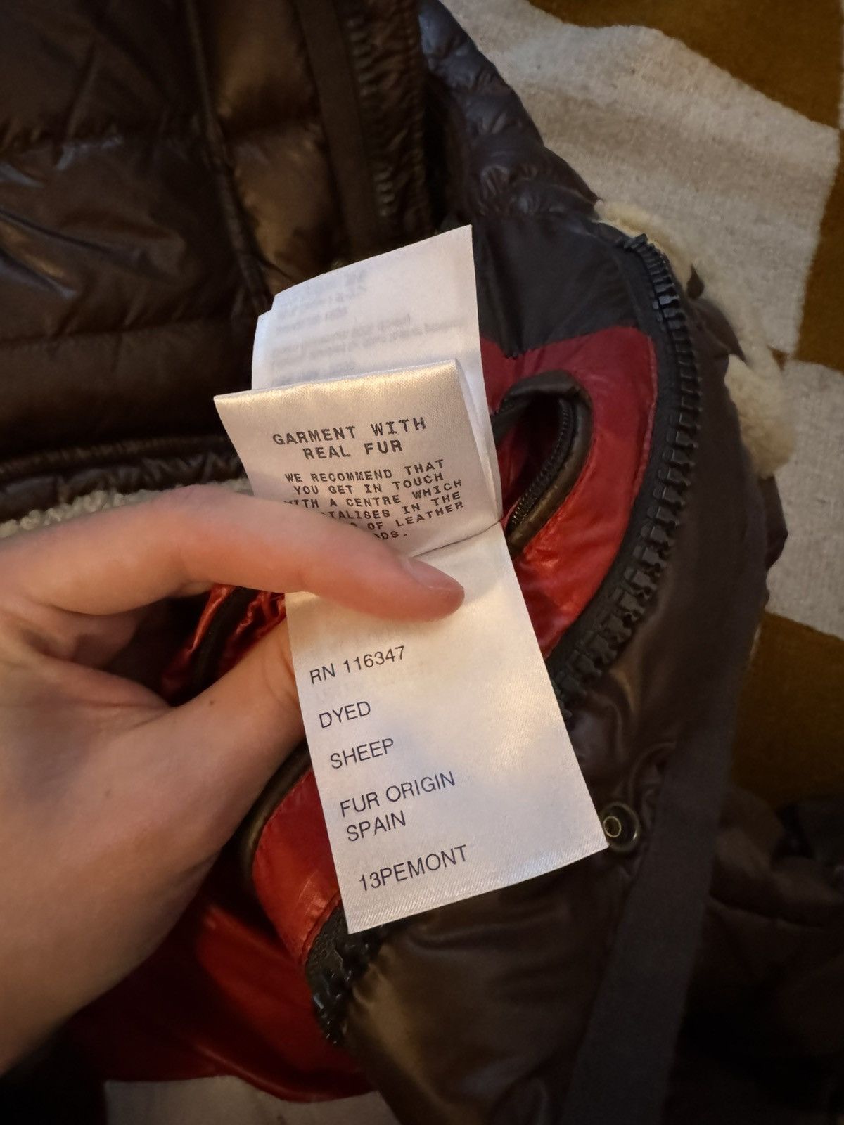 Moncler 🚭 GRAIL 🚭 CHIEF KEEF 2012 BROWN GIUBOTTO SHEARLING Size US L / EU 52-54 / 3 - 22 Thumbnail