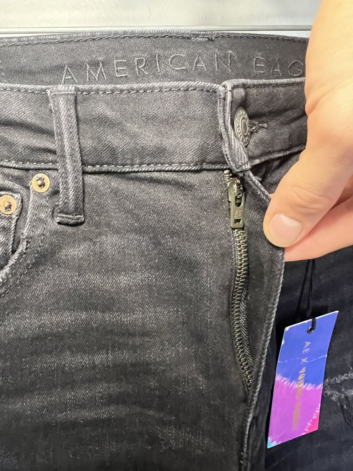 Lil Wayne Young Money Entert X American Eagle distressed stacked jeans Size US 34 / EU 50 - 11 Thumbnail