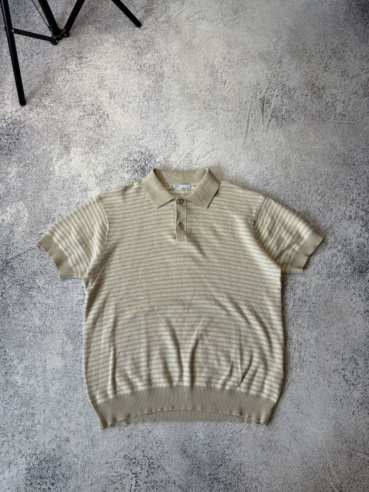 Zara Zara Old Money White Polo Tee Streetwear Hype Size US L / EU 52-54 / 3 - 1 Thumbnail
