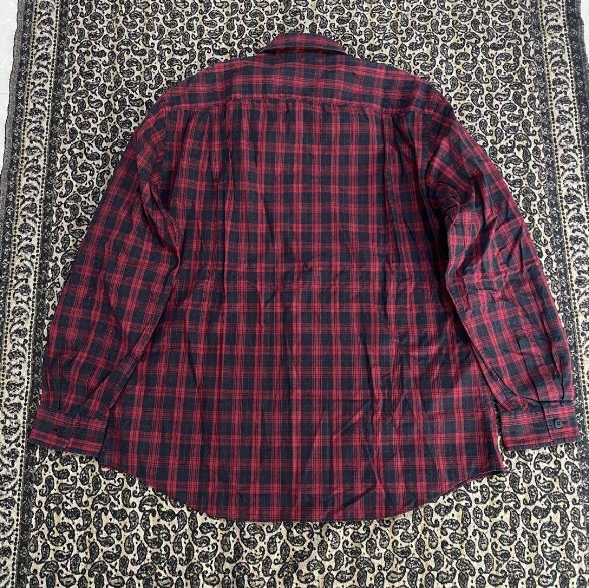 Issey Miyake 🇯🇵 Issey Miyake Men Flanel Plaid Embroidery Shirt Designer Size US L / EU 52-54 / 3 - 2 Thumbnail