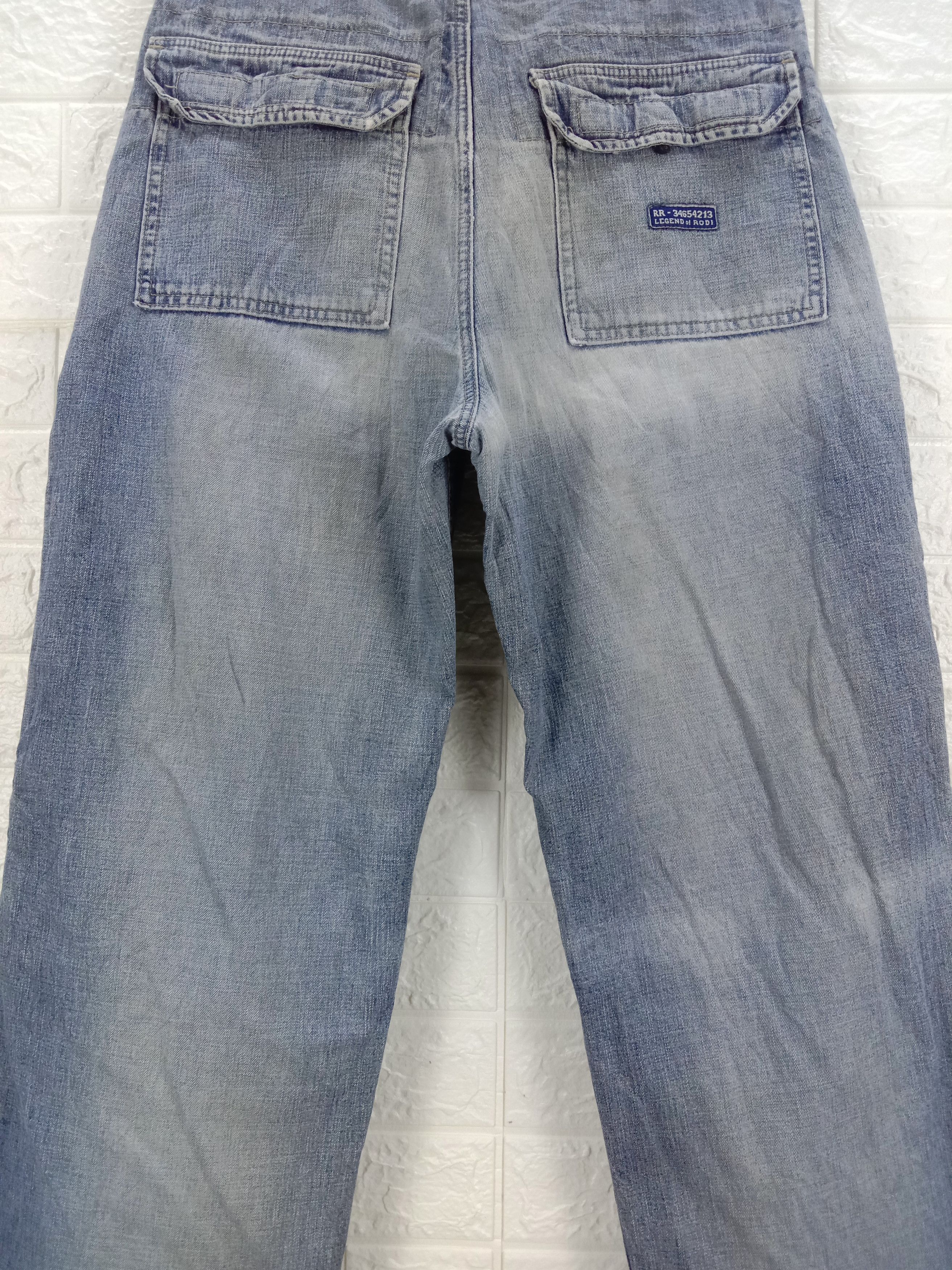 Japanese Brand Baggy Jeans Vintage Japanese Multi Pocket Wide Denim Size US 31 - 7 Thumbnail