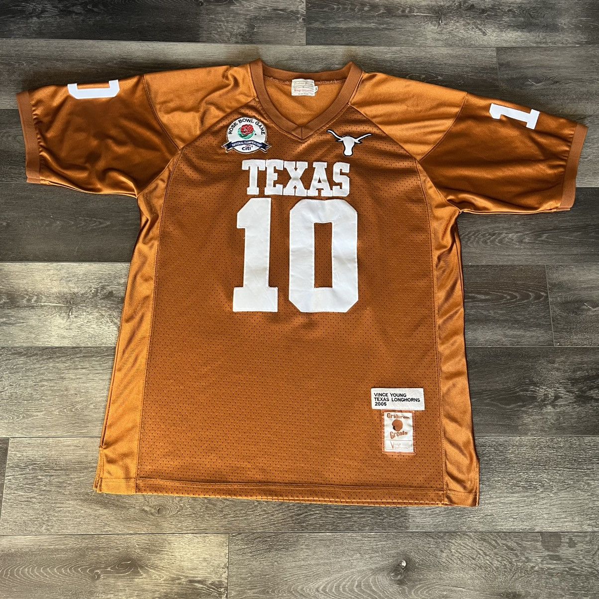 Vintage 2005 Texas Longhorns Vince Young Football Jersey #10