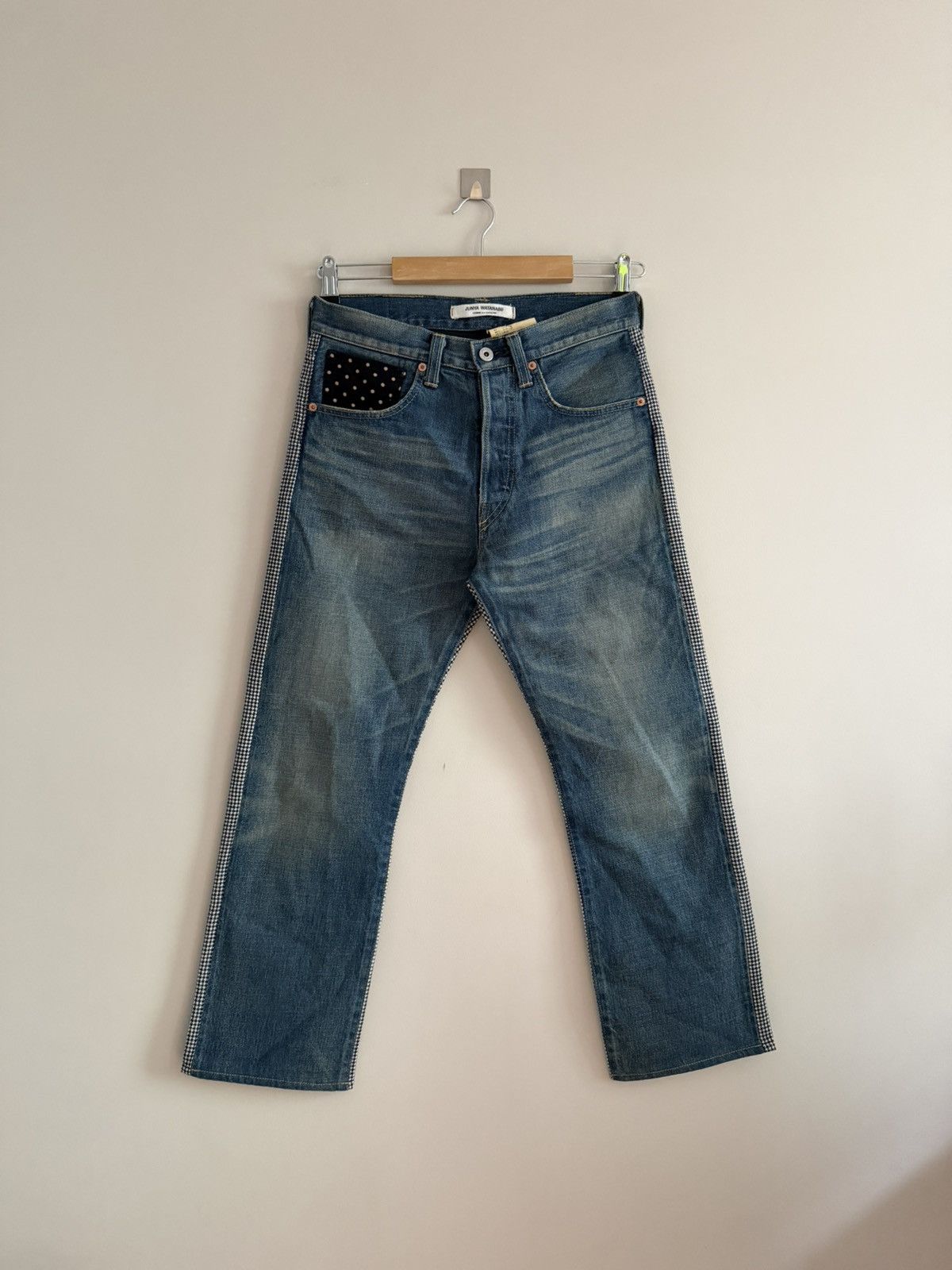 Junya Watanabe Vintage Japan Junya Watanabe CDG Hybrid Denim Wool Pants Size US 30 / EU 46 - 1 Thumbnail