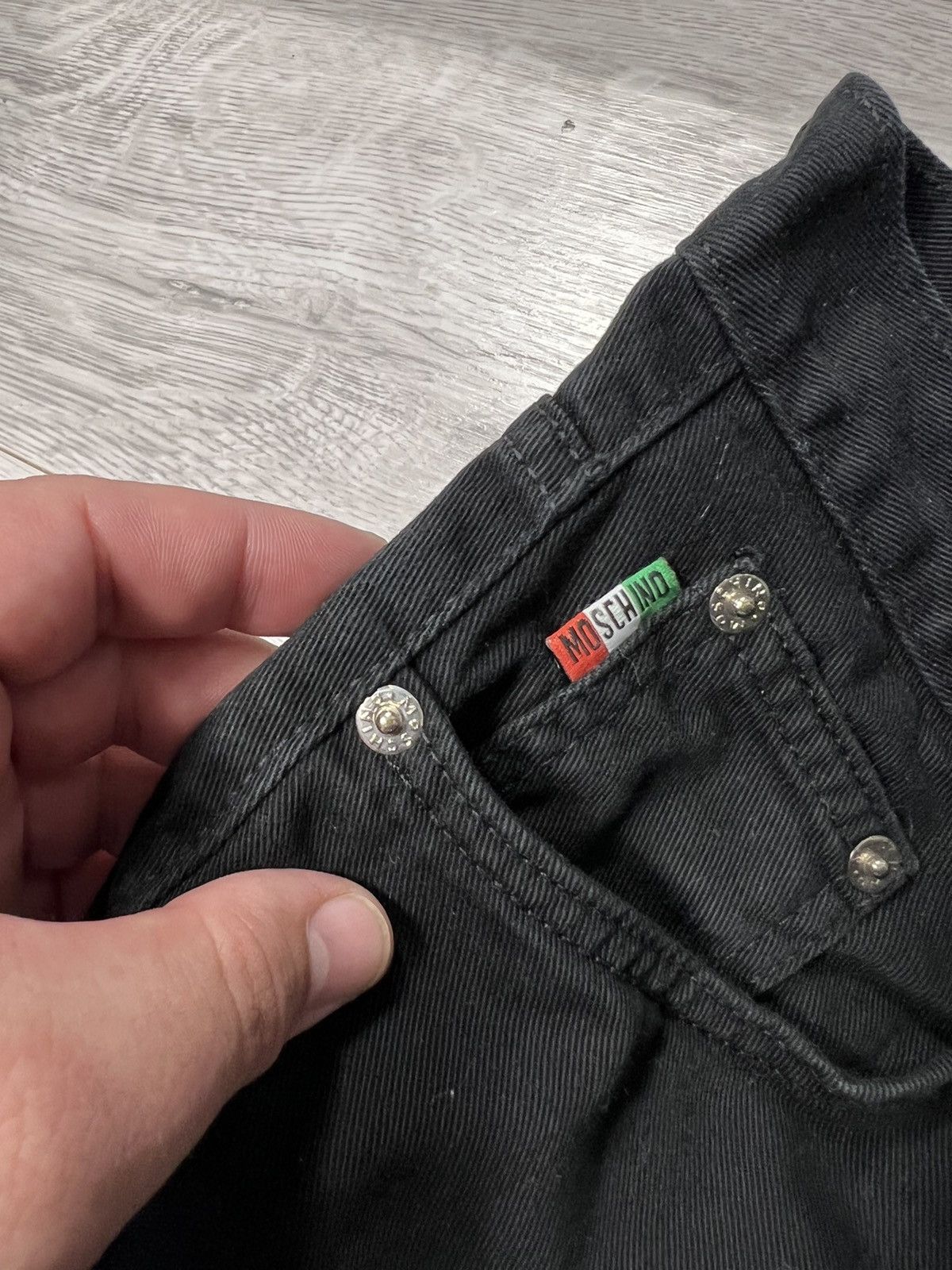 Moschino × Vintage Vintage Moschino Jeans Black Denim Pants Size US 31 - 7 Thumbnail