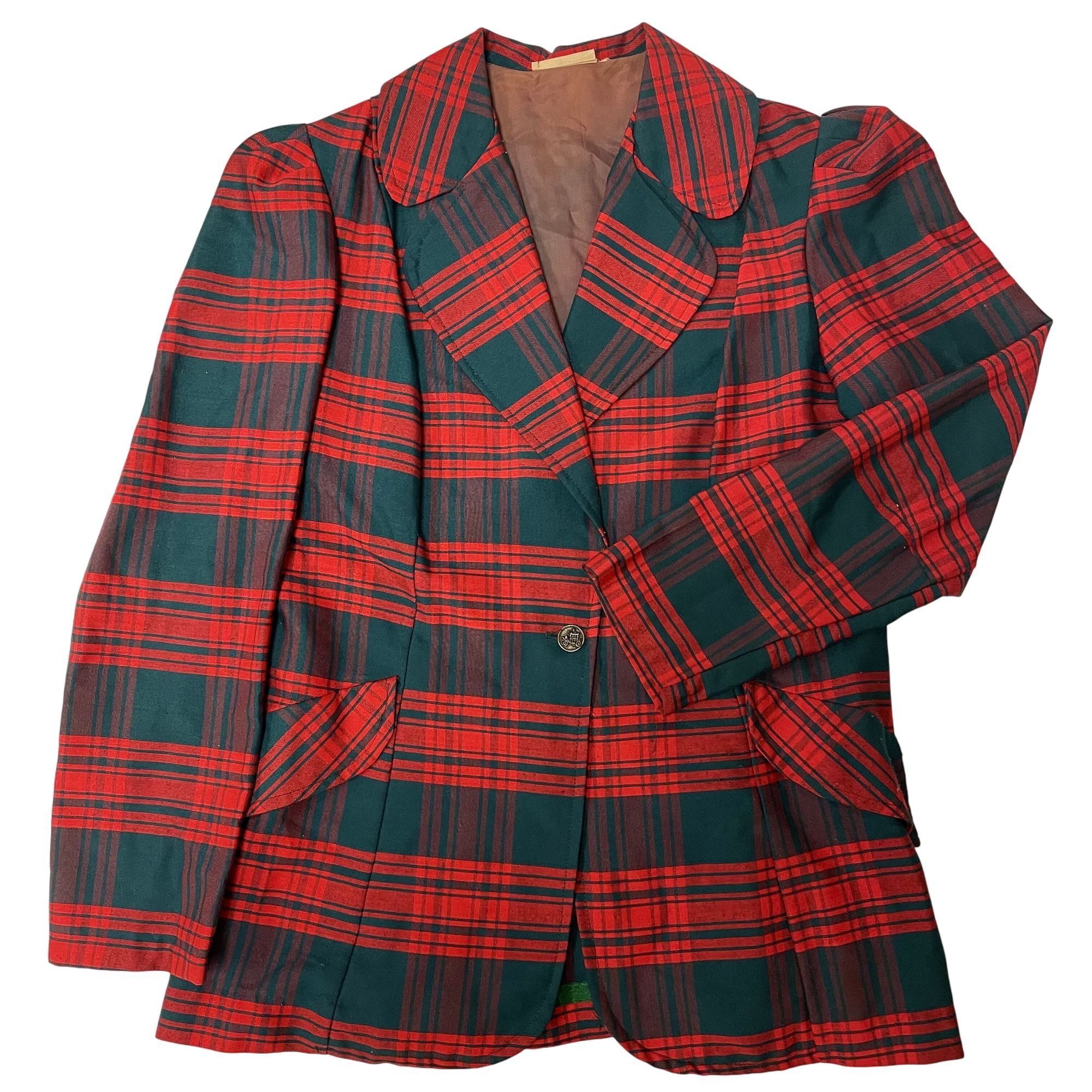 Other Vtg TARTAN CHRISTMAS Plaid Jacket Blazer Shirt M Size M / US 6-8 / IT 42-44 - 1 Thumbnail