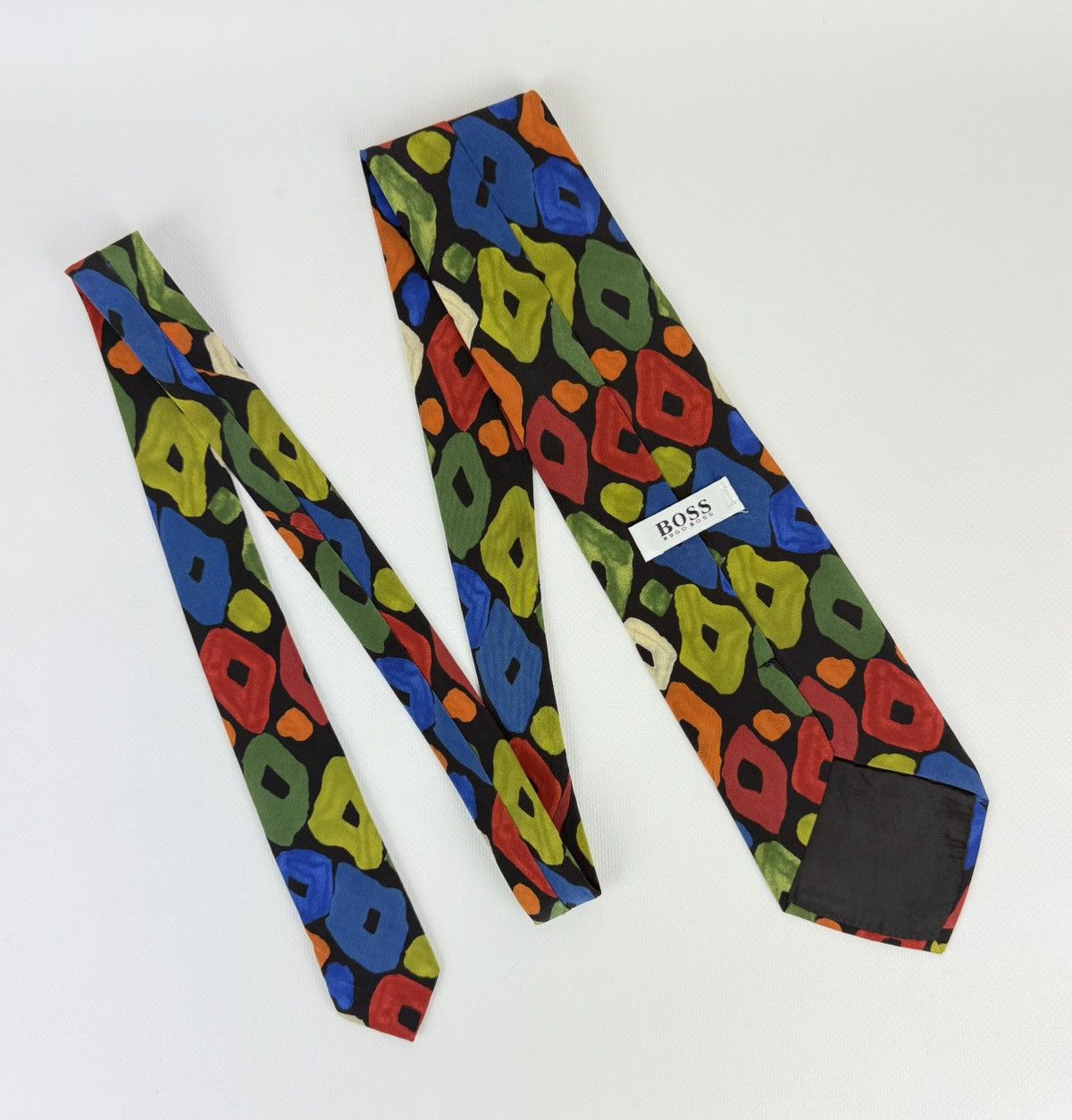 Hugo Boss Hugo Boss 100% silk Tie Avant Garde Necktie for Men Top Size ONE SIZE - 4 Thumbnail