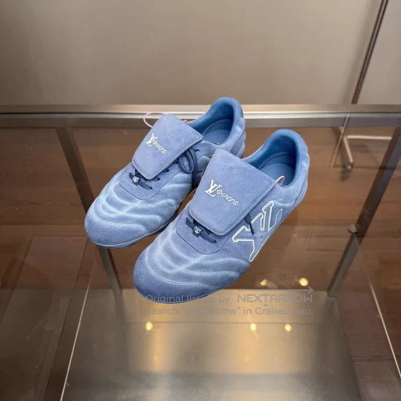Louis Vuitton Louis Vuitton Footprint Soccer 25 New Blue Suede Sportswea Size US 9 / EU 42 - 1 Thumbnail