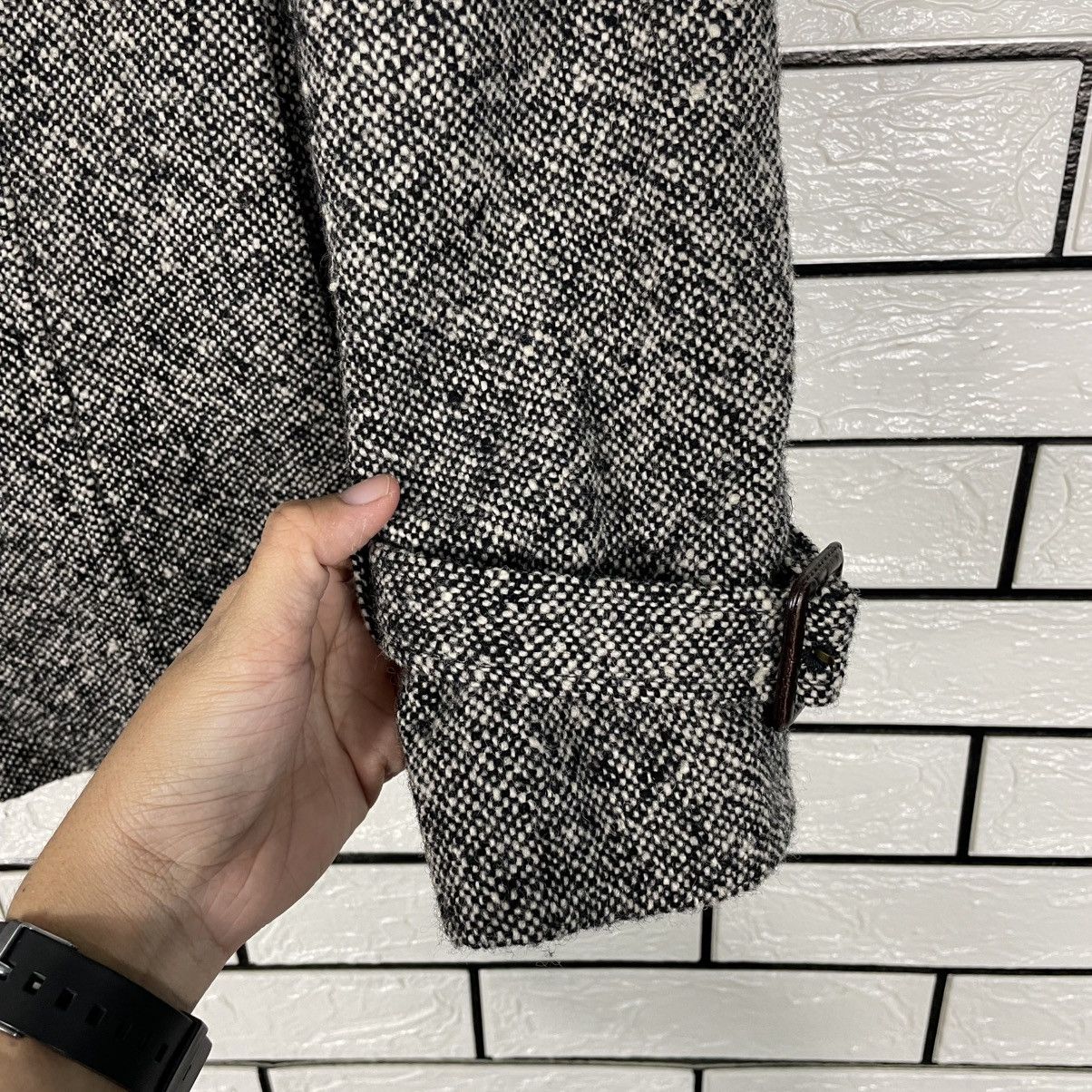 Michel Klein MK Klein Double Breasted Houndstooth Jacket Size S / US 4 / IT 40 - 13 Thumbnail
