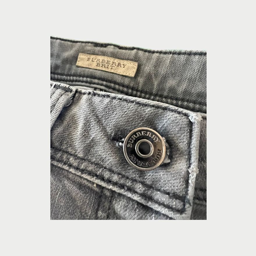 Burberry Burberry Brit | Kensington Skinny Low-Rise Gray Jeans | 26 Size 26" / US 2 / IT 38 - 10 Thumbnail