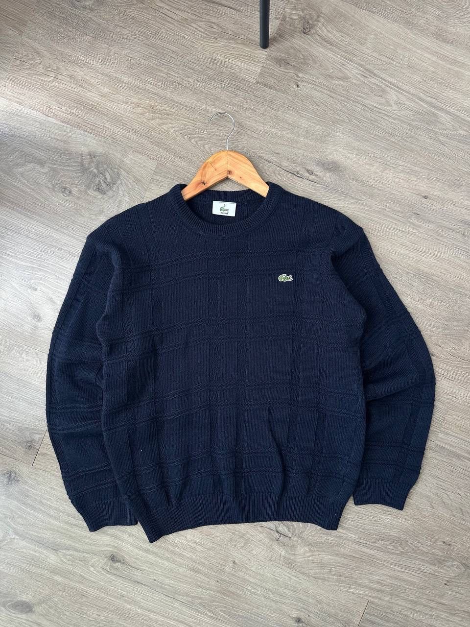Lacoste × Vintage Vintage Lacoste Blue Wool Ribbed Knit Sweater Size US S / EU 44-46 / 1 - 3 Thumbnail
