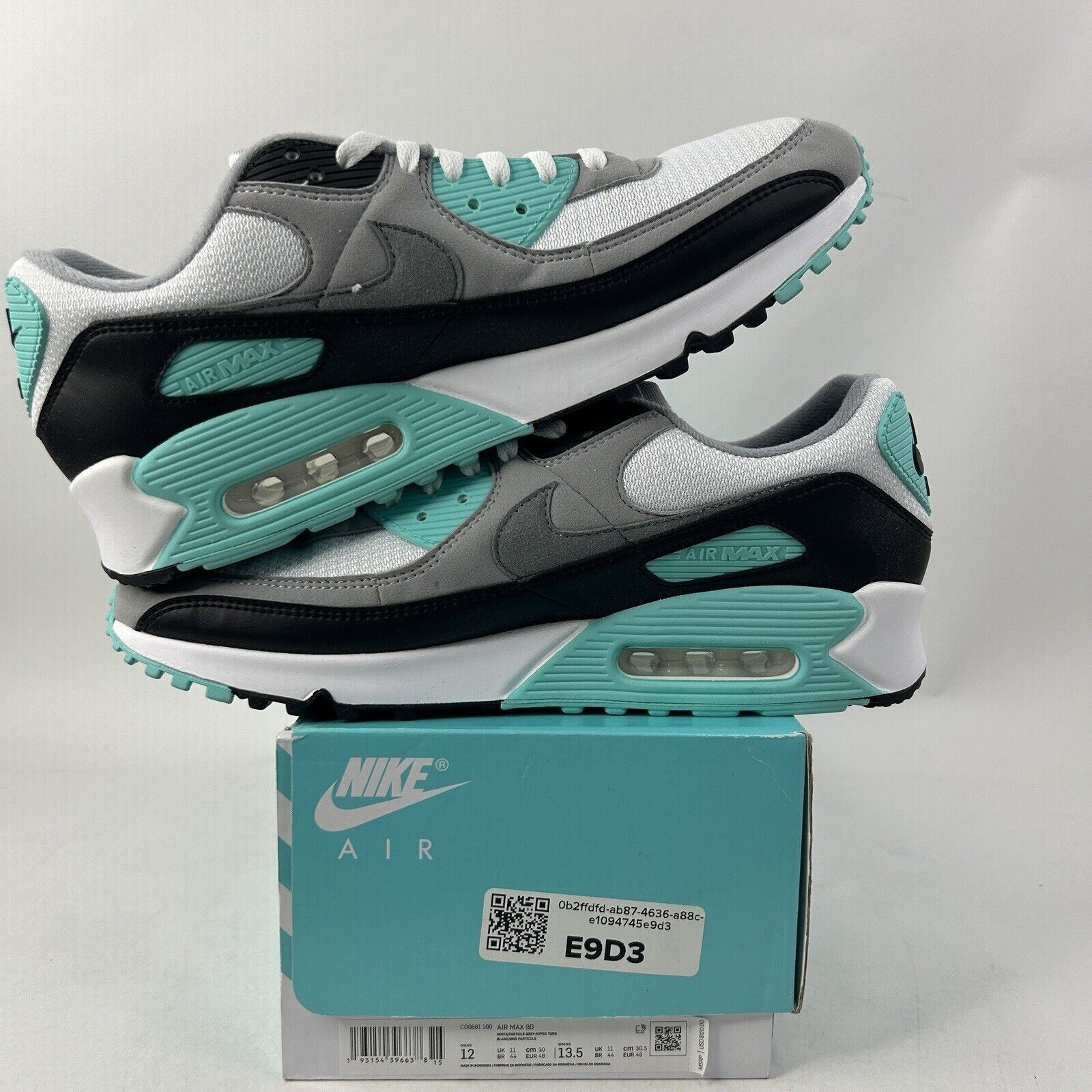 Nike Nike Air Max 90 Recraft “Hyper Turquoise” 2024 Size US 12 / EU 45 - 3 Thumbnail