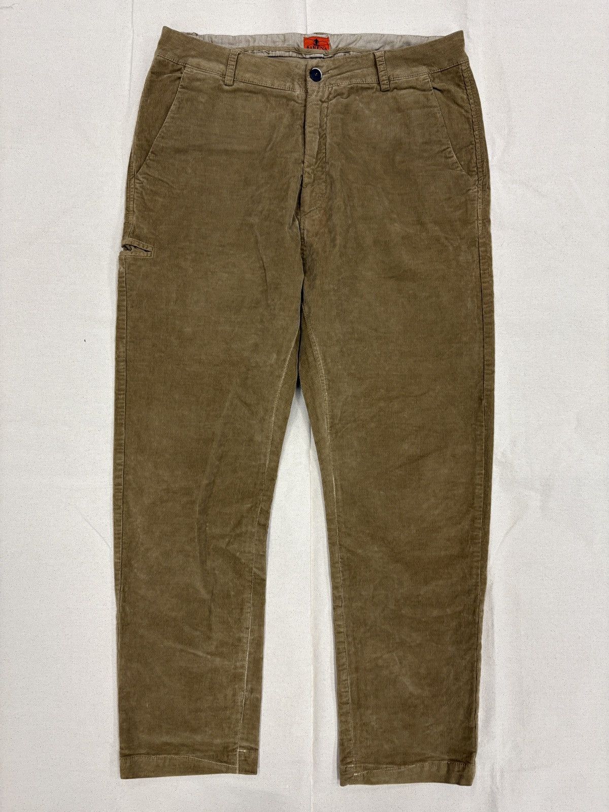 Barena BARENA Tapered Corduroy Trousers Camel Brown IT 50 (US 34) Size US 34 / EU 50 - 2 Thumbnail