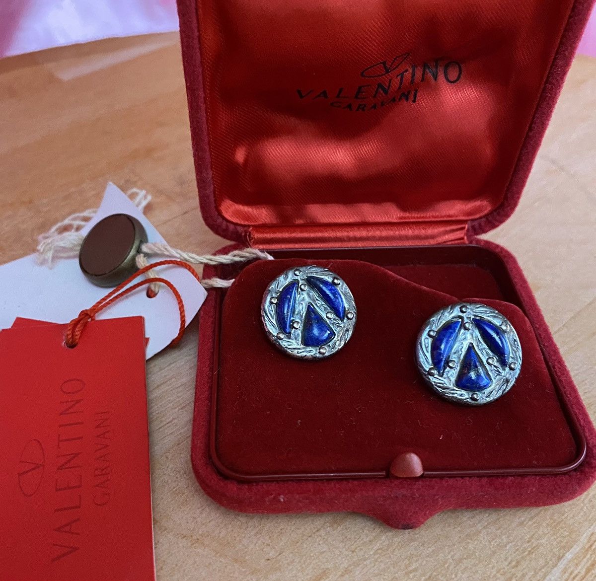 Valentino Valentino garavani bleu stone v cut sterling silver nwt Size ONE SIZE - 3 Thumbnail