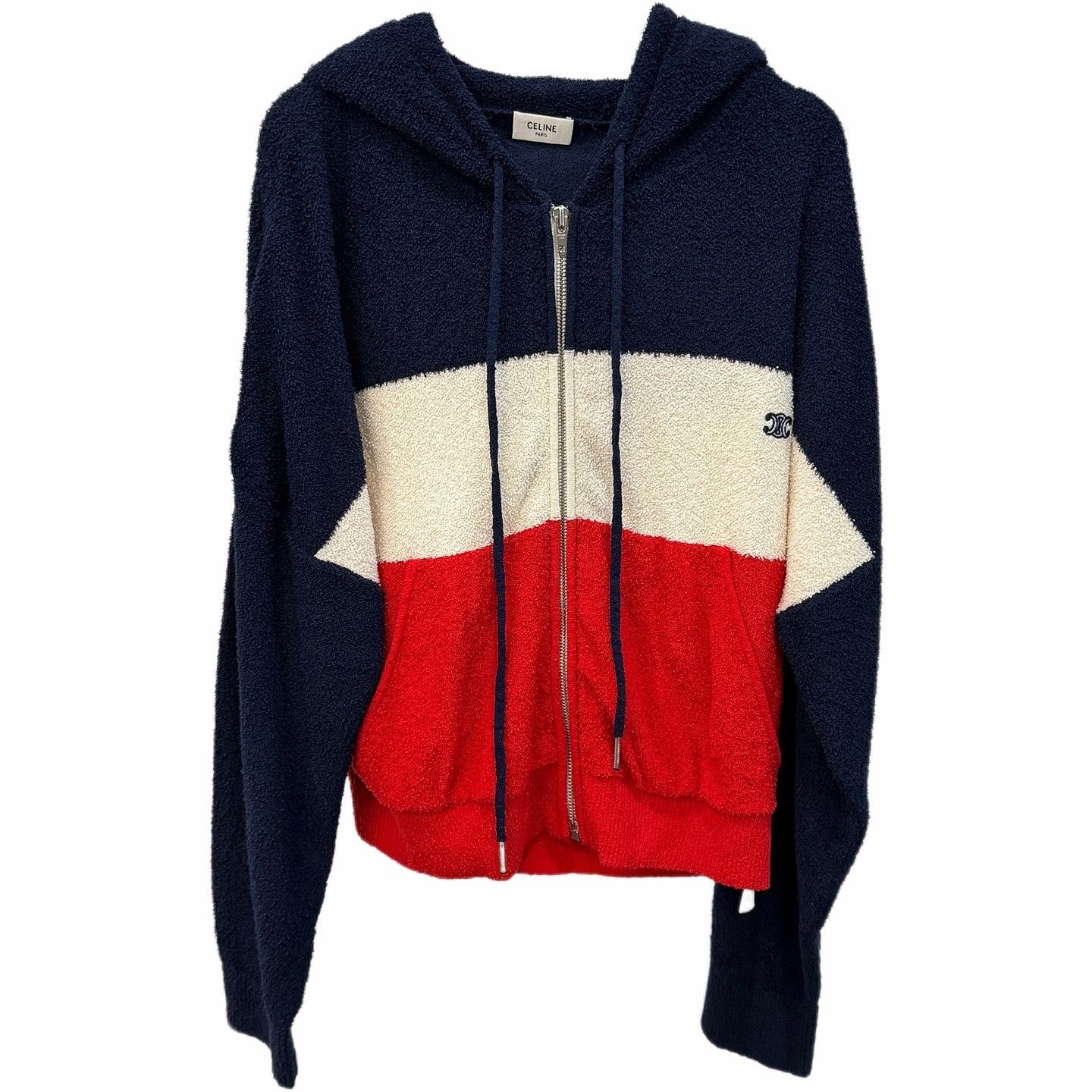 Celine CELINE Colorblock Logo Hoodie Size M Size M / US 6-8 / IT 42-44 - 1 Thumbnail